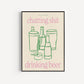 Chatting Shit Drinking Beer Print