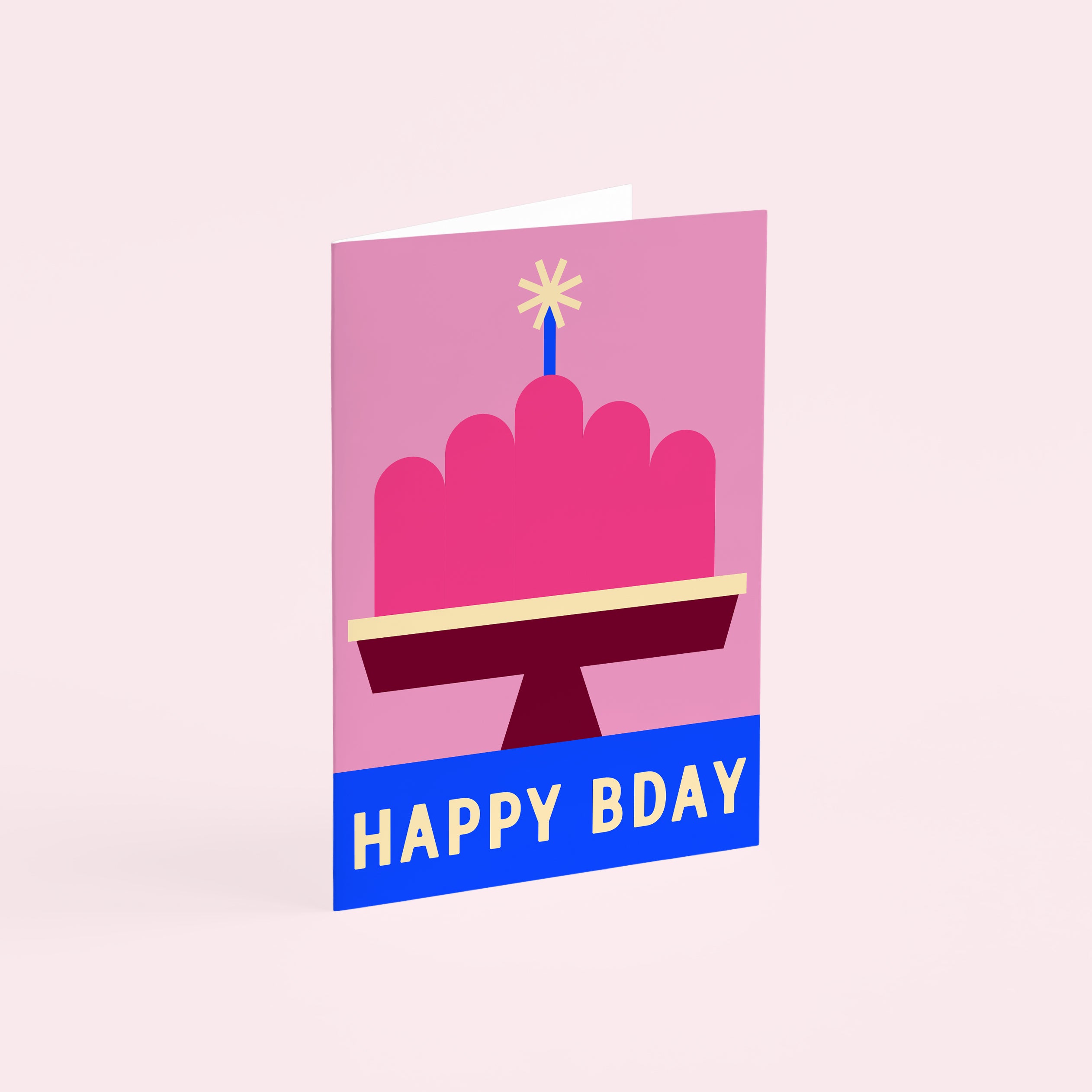 Birthday Cake Greetings Card