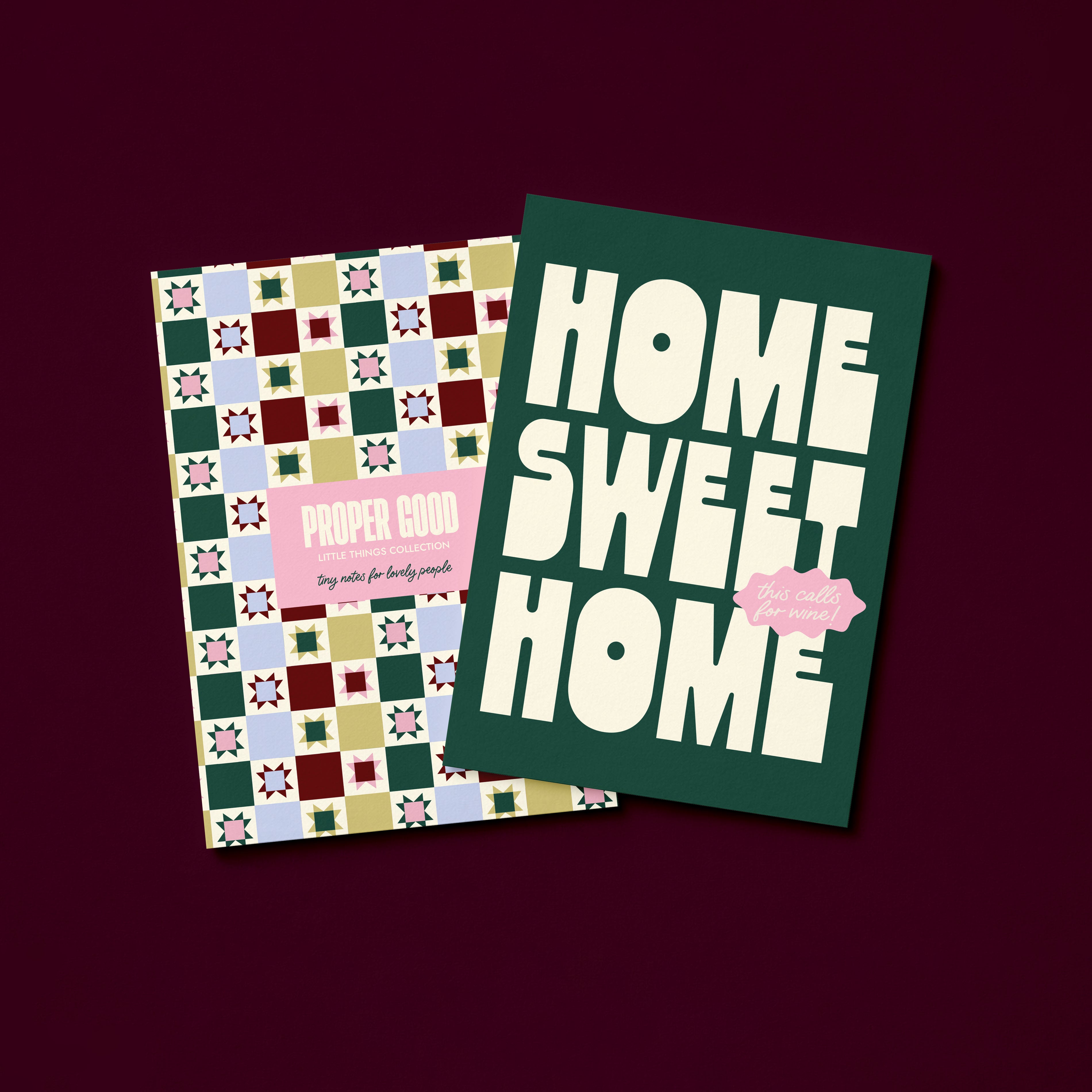 Mini New Home Greetings Card | This Calls For Wine