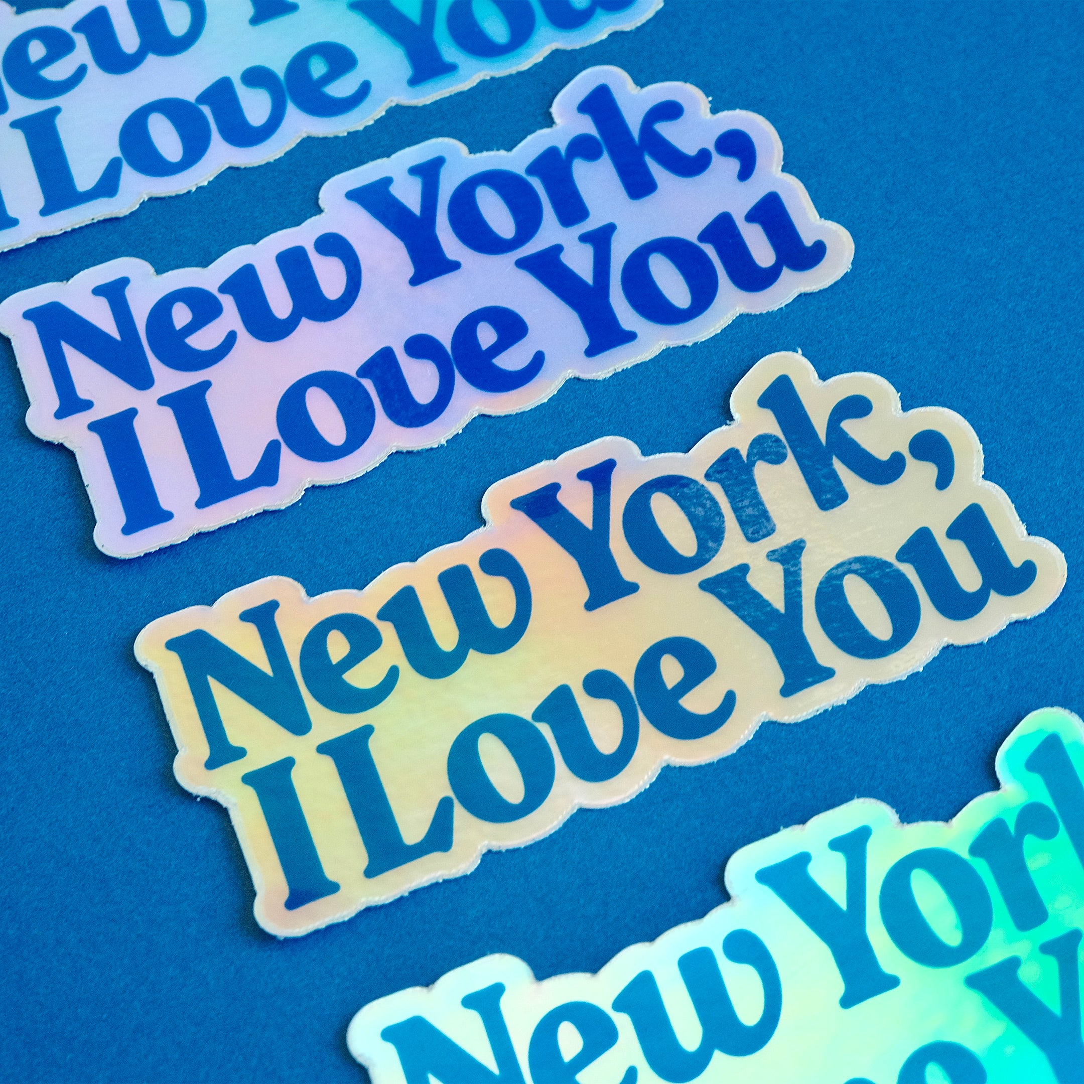 NEW YORK HOLOGRAPHIC WATERPROOF VINYL STICKER