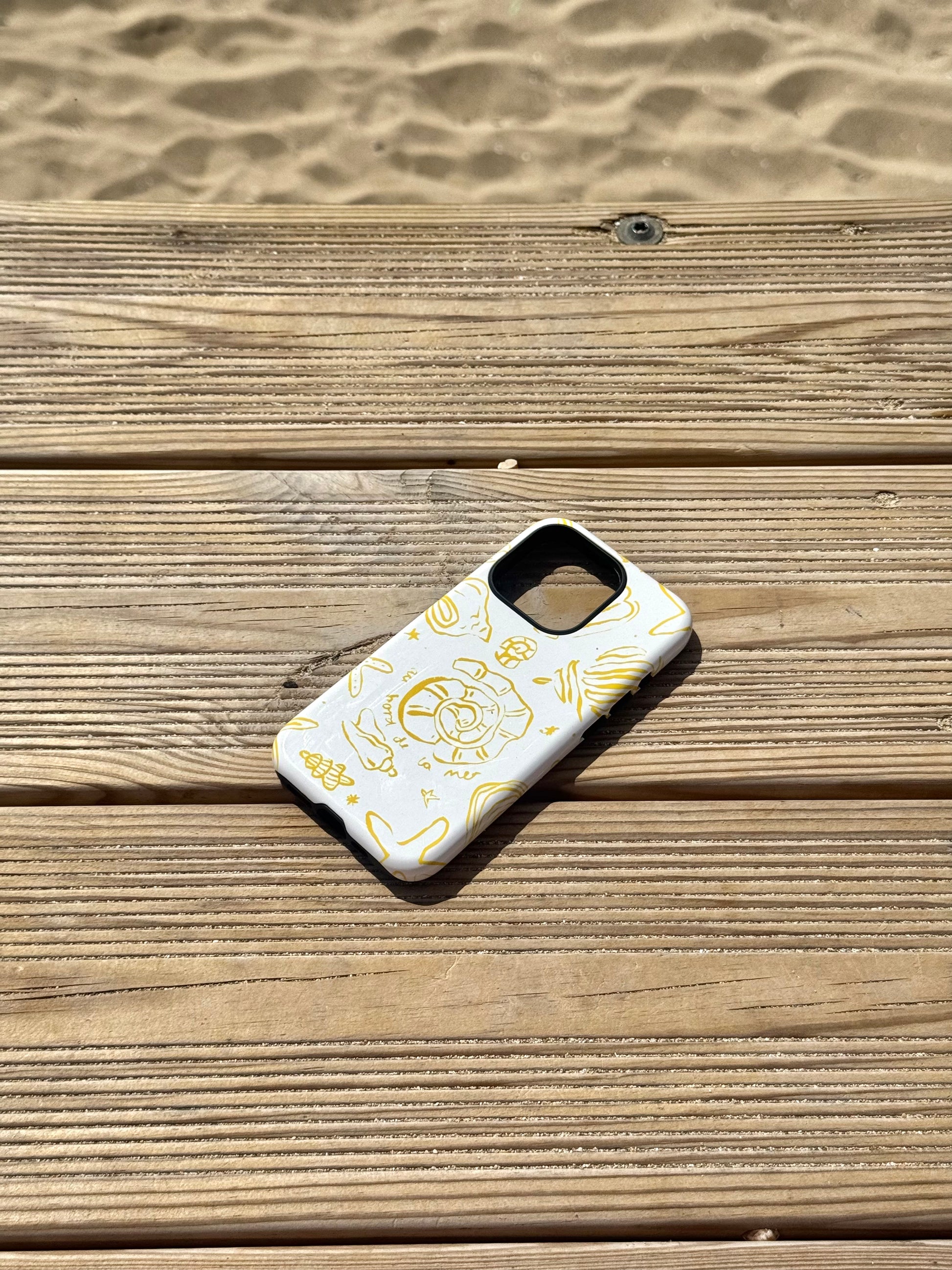 Shells Tough Phone Case Yellow