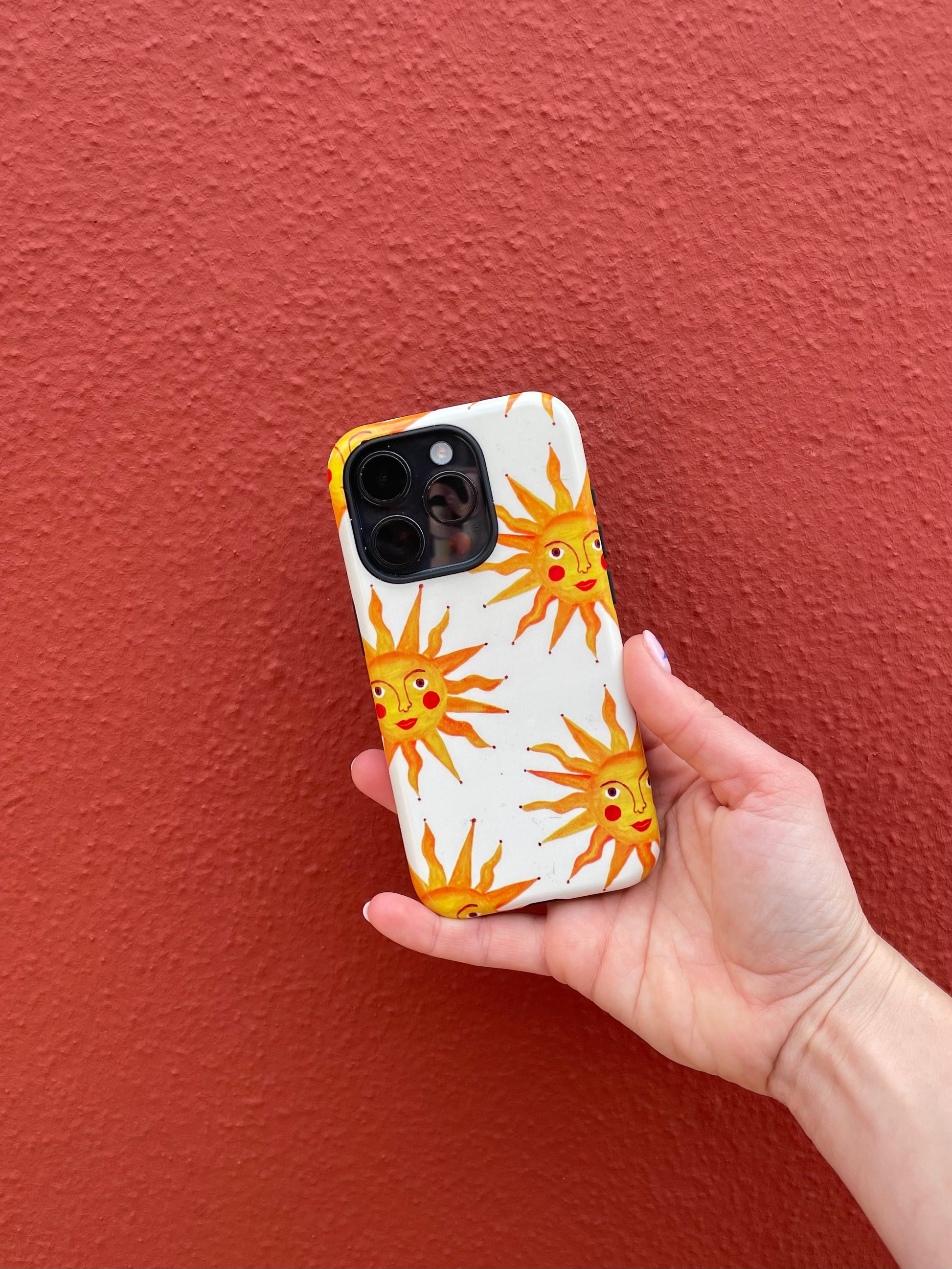 Summer Sun Tough Phone Case Cream