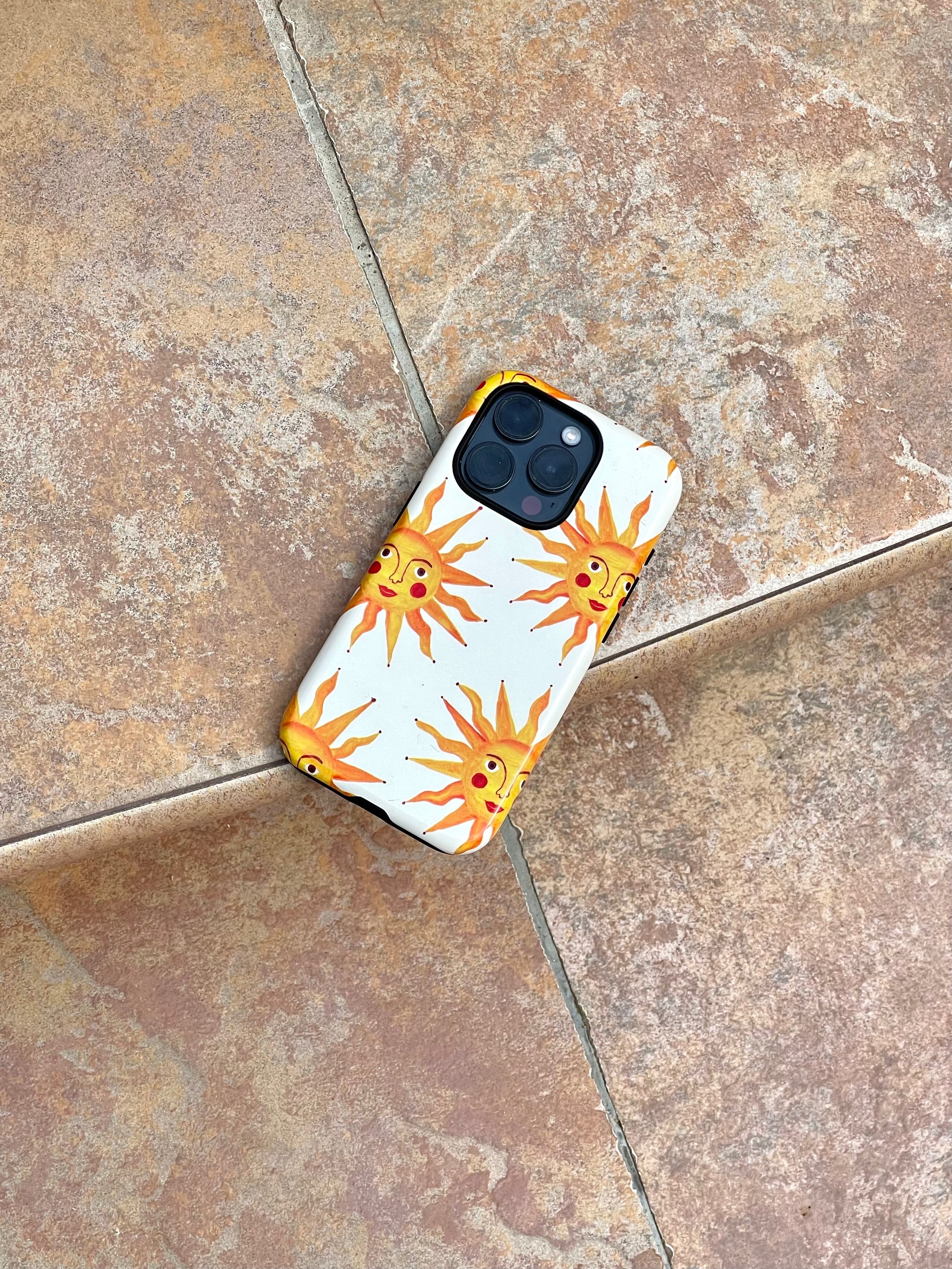Summer Sun Tough Phone Case Cream