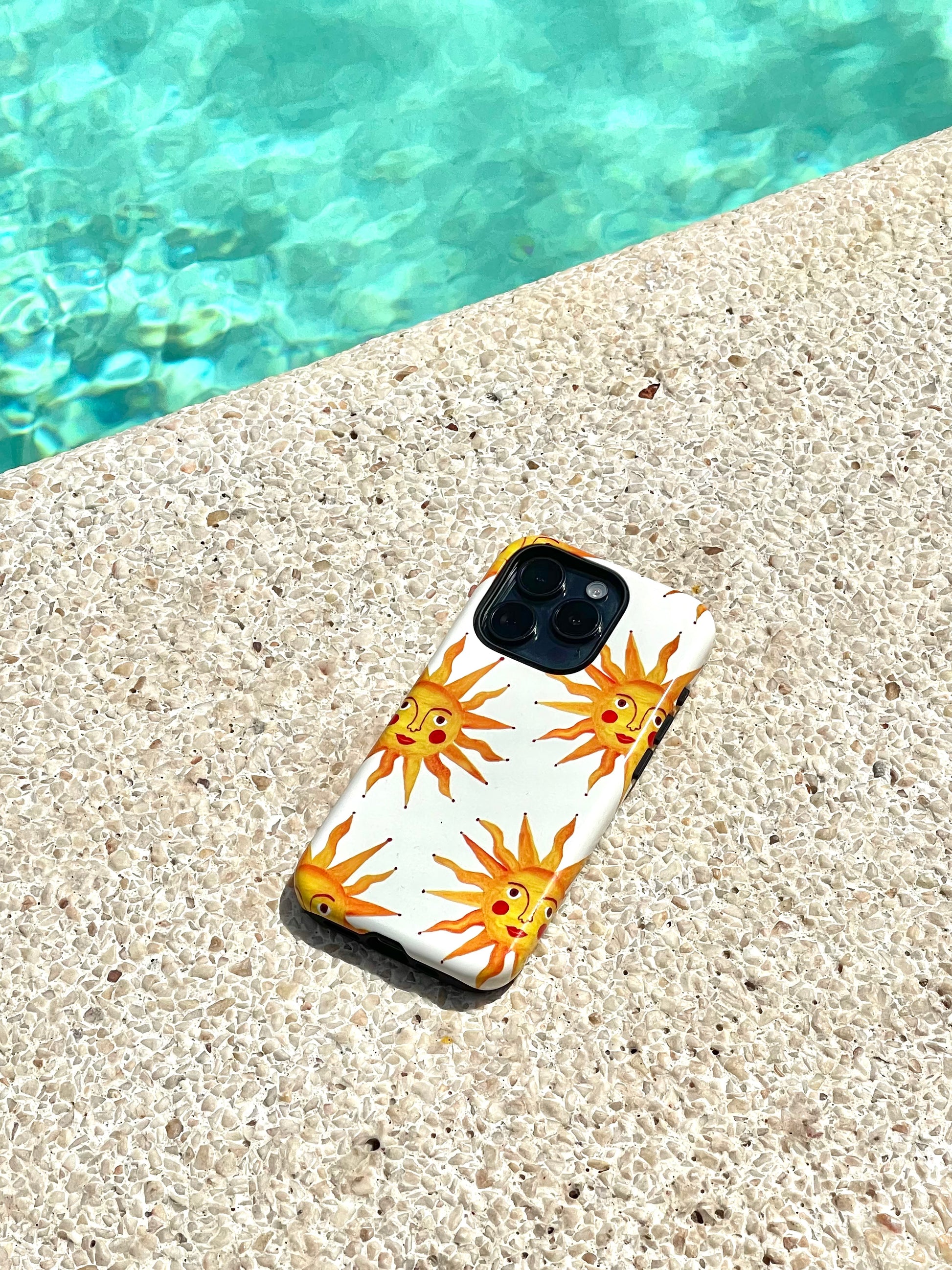 Summer Sun Tough Phone Case Cream