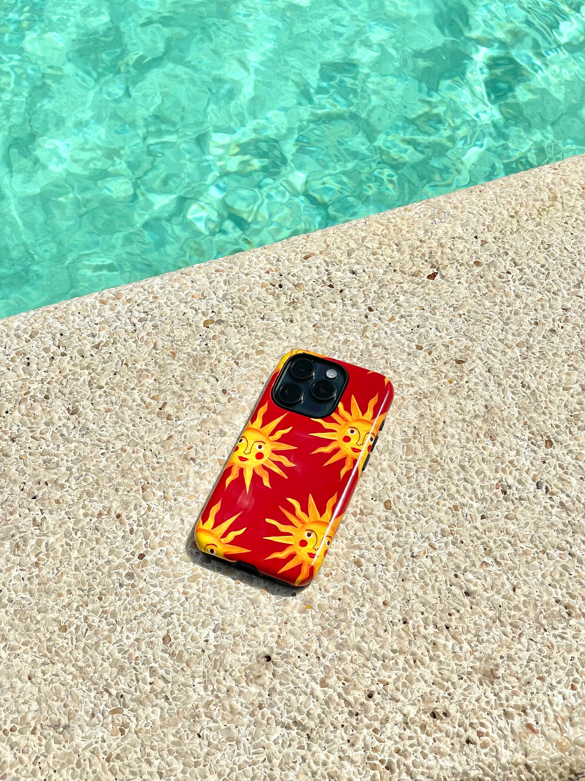 Summer Sun Tough Phone Case Red
