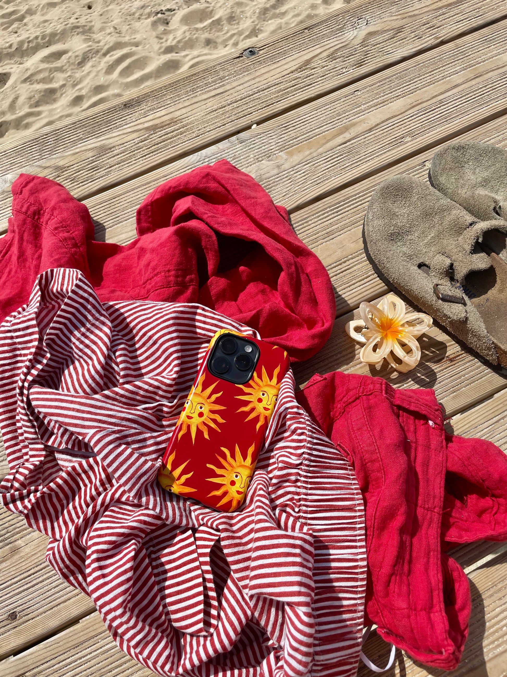 Summer Sun Tough Phone Case Red