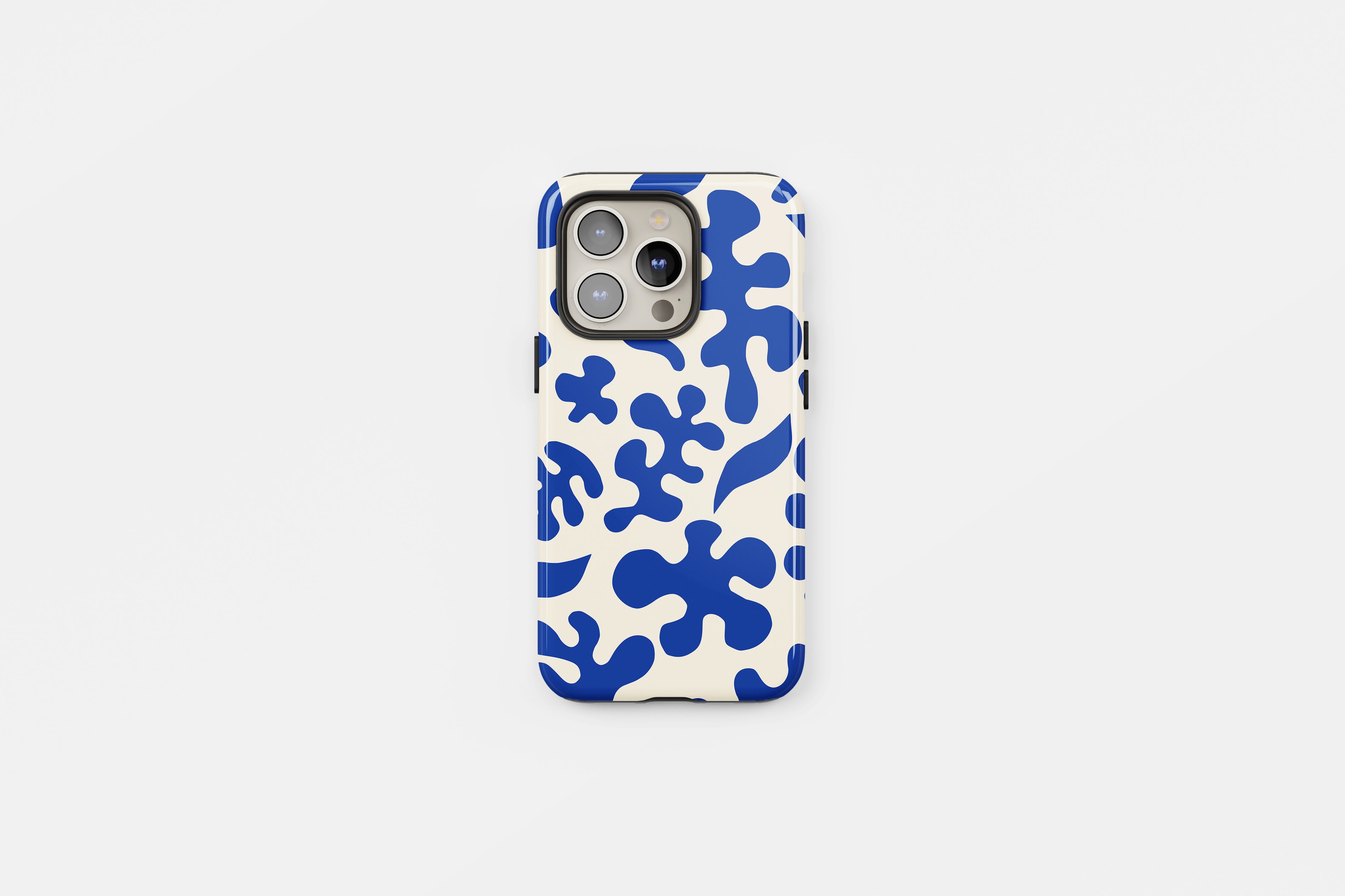 Abstract Matisse Inspired Tough Phone Case Blue