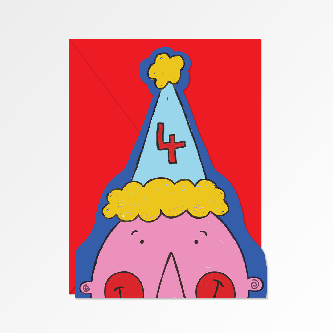 Kids 4th Birthday Card