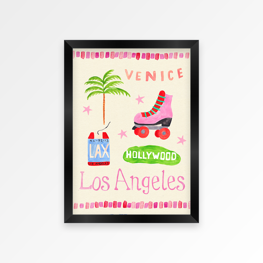 LA Trinket Hand Painted Print