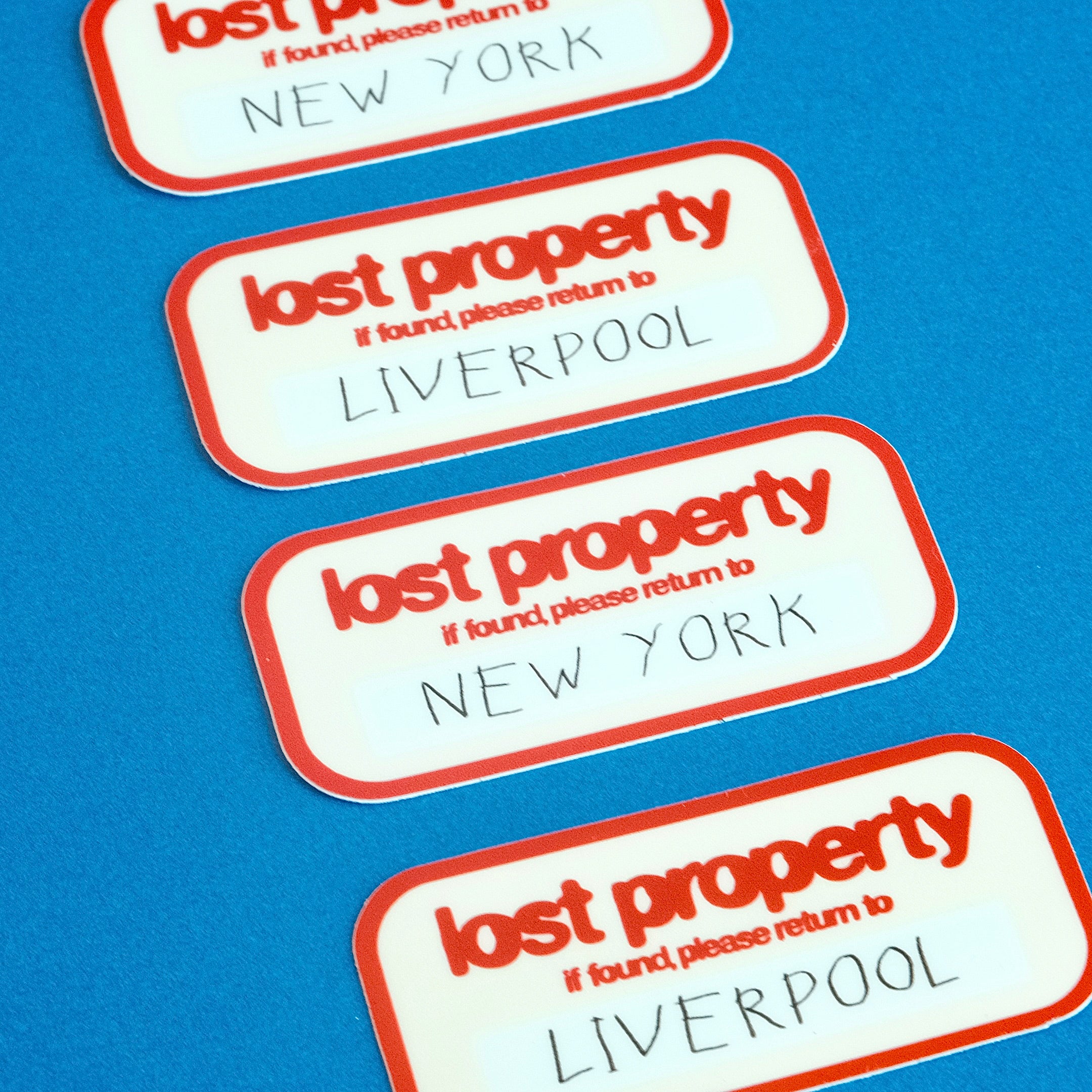 LOST PROPERTY WATERPROOF VINYL STICKER