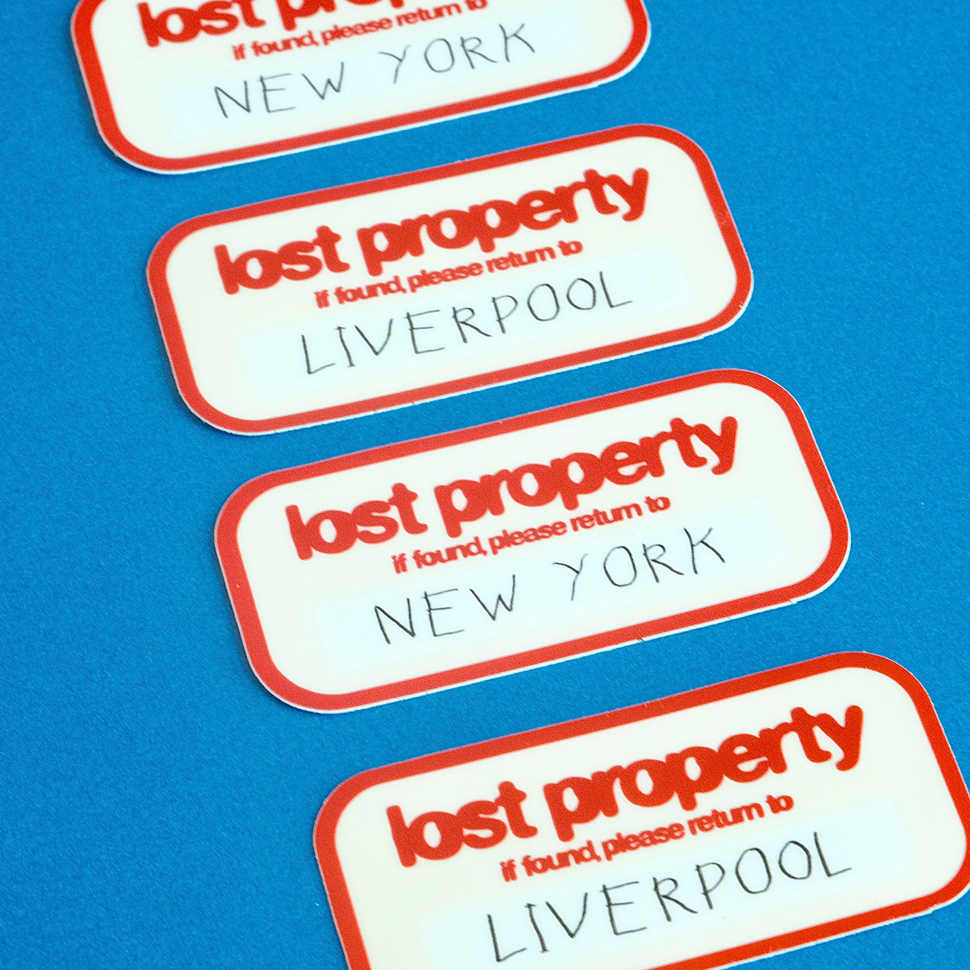 LOST PROPERTY WATERPROOF VINYL STICKER