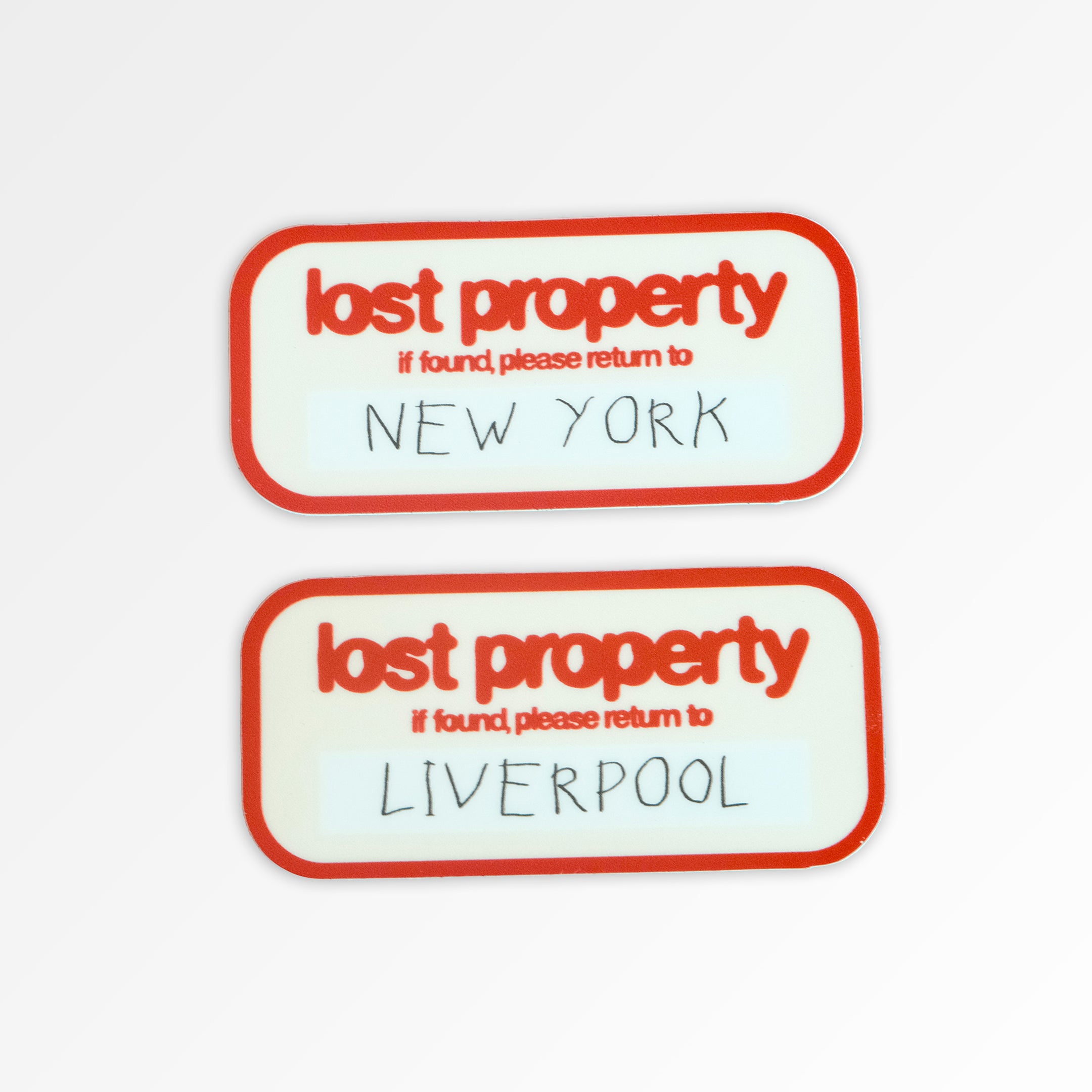LOST PROPERTY WATERPROOF VINYL STICKER
