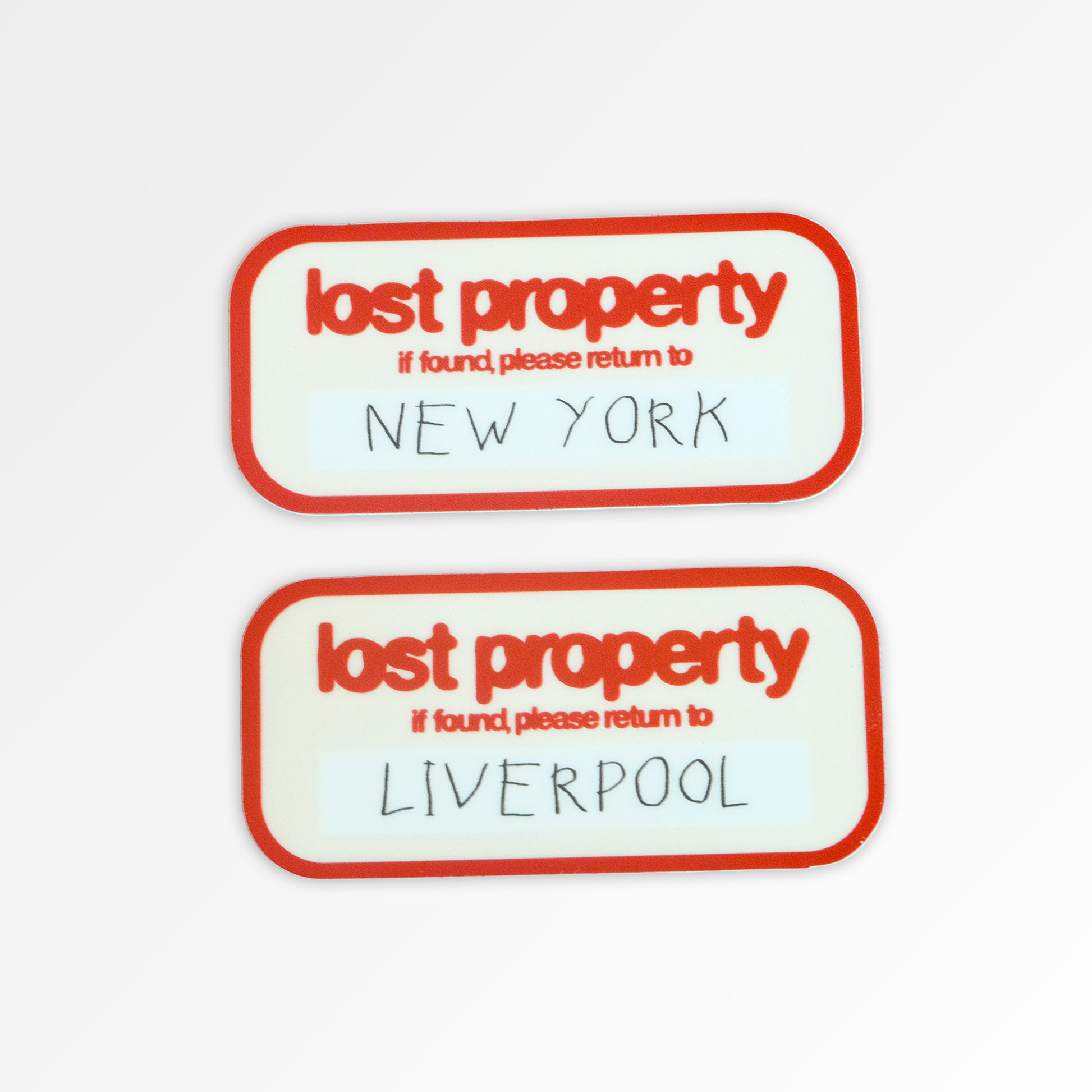 LOST PROPERTY WATERPROOF VINYL STICKER