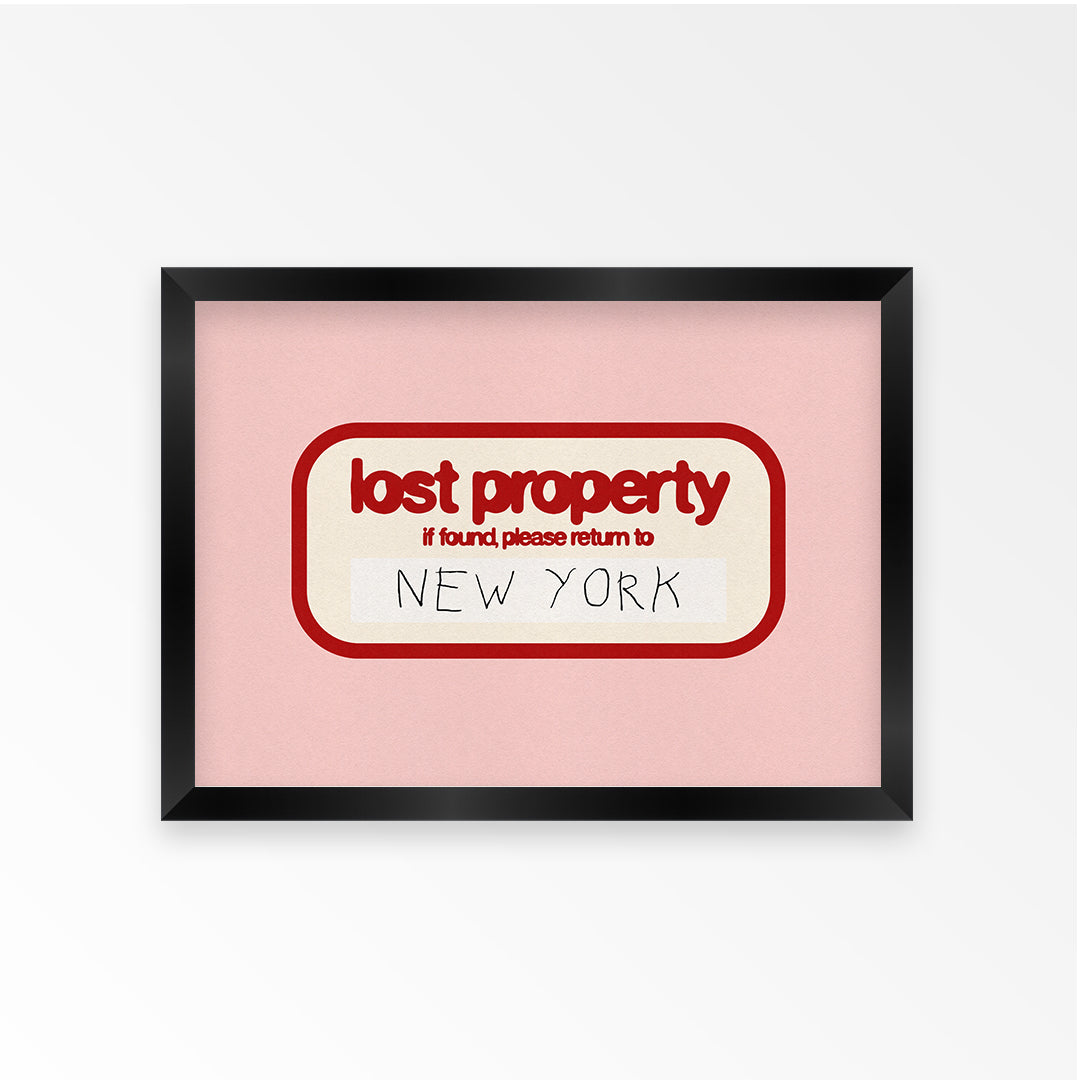 Lost in New York Personalised Art Print