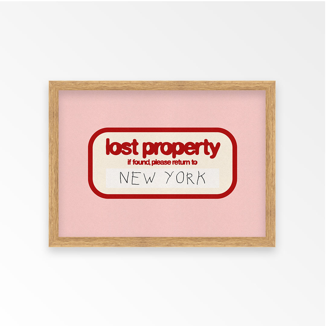 Lost in New York Personalised Art Print