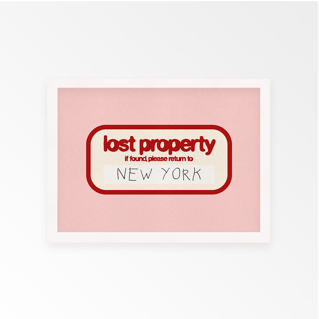 Lost in New York Personalised Art Print