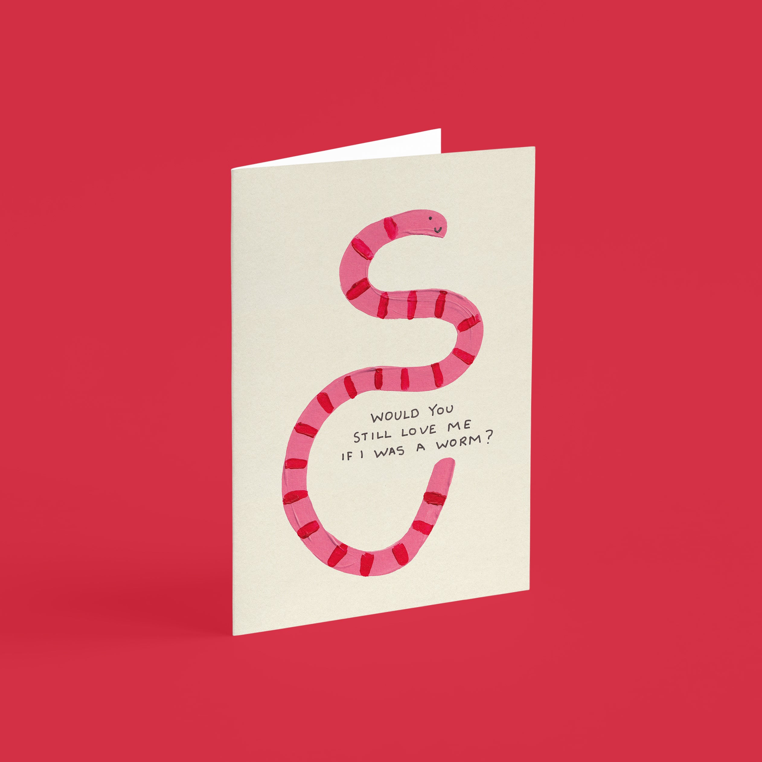 Worm Valentine's Day Card