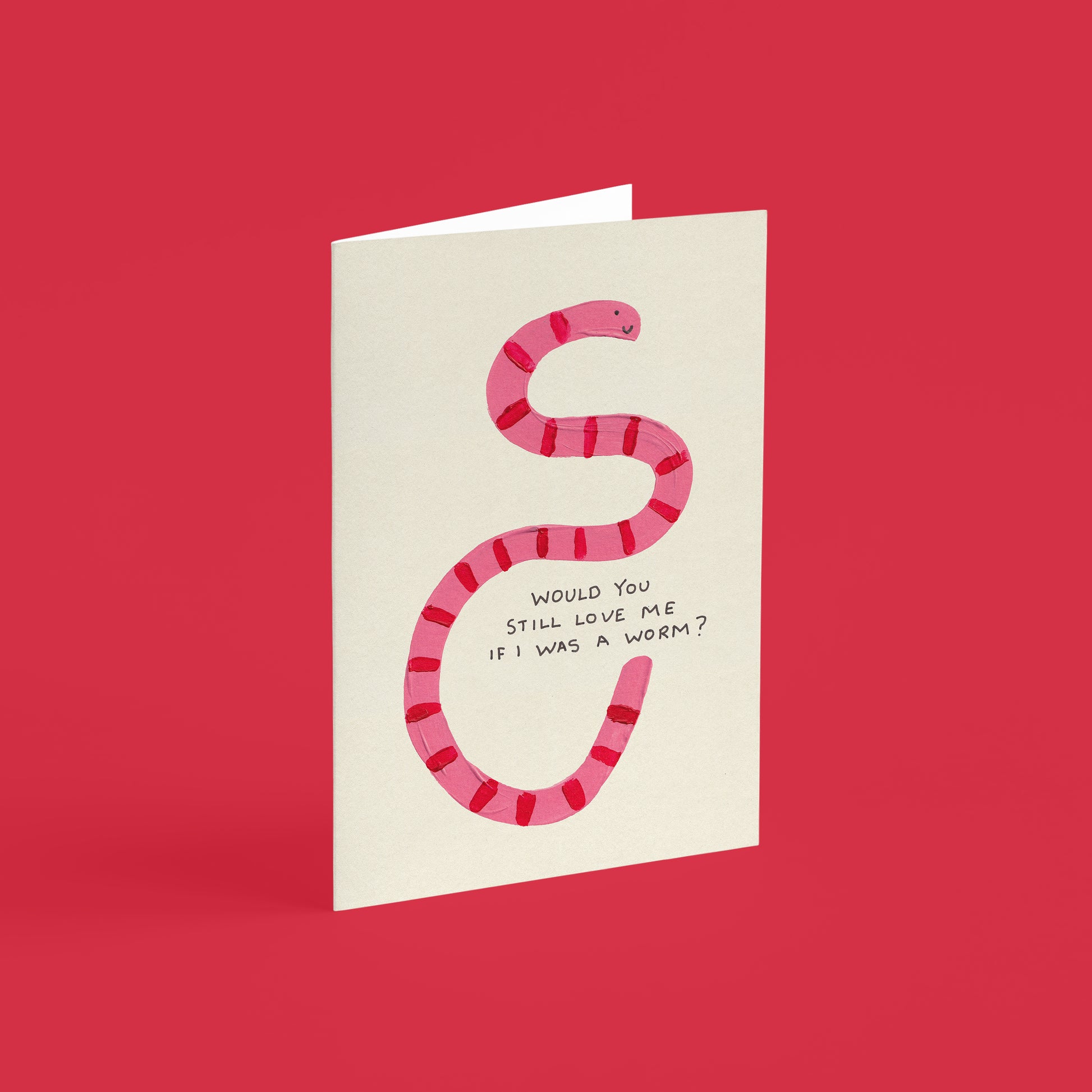 Worm Valentine's Day Card