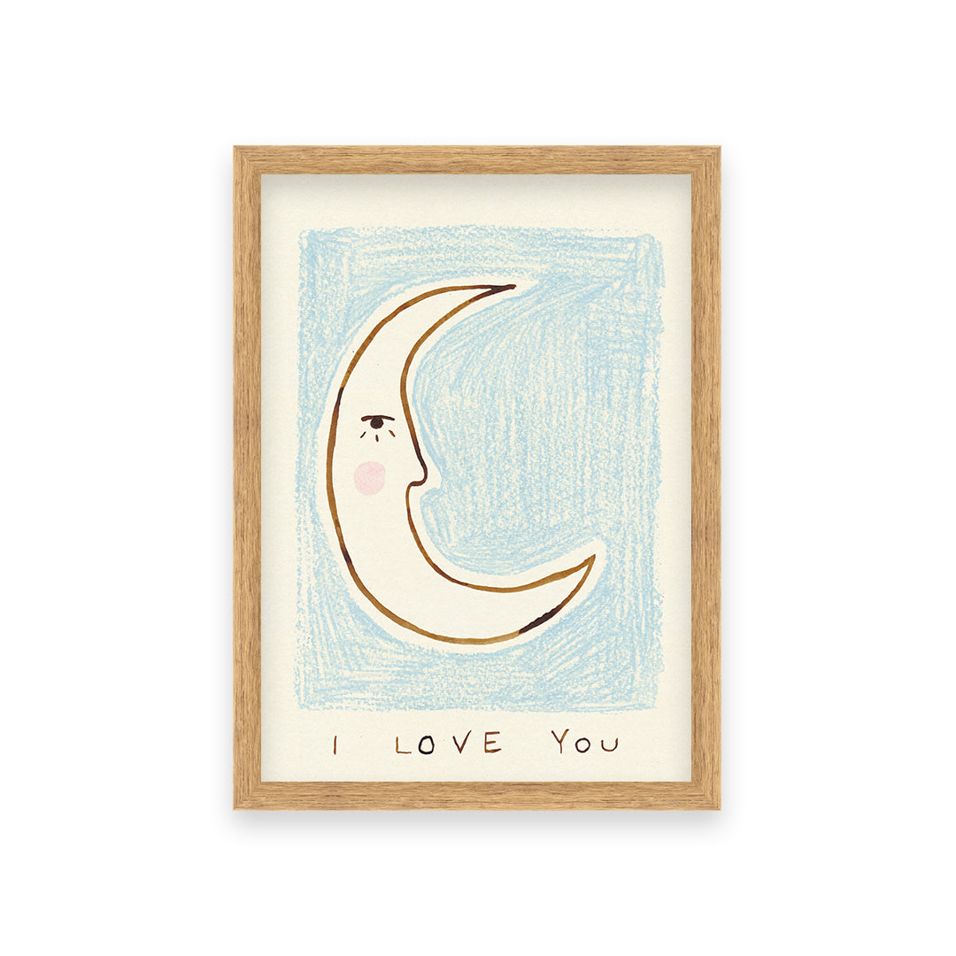 Love You Bedroom Hand Painted Print
