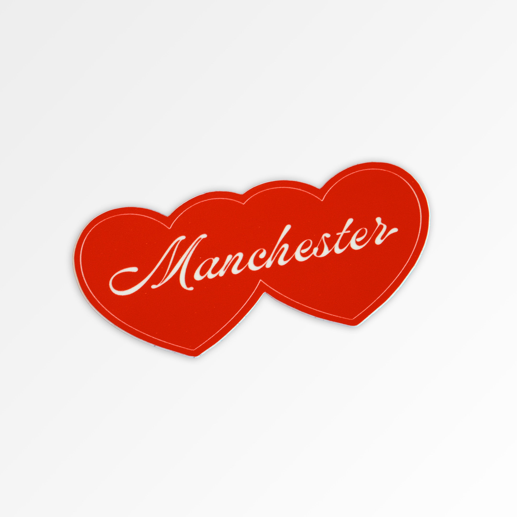 MANCHESTER HEARTS WATERPROOF VINYL STICKER
