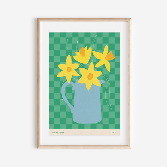 A3 SAMPLE | Daffodil March Birth Flower Print