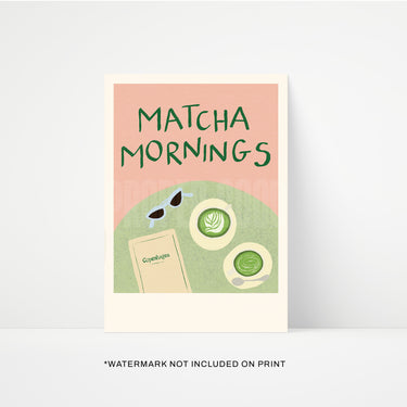 Matcha Mornings in Copenhagen Print