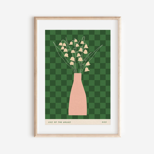 A3 SAMPLE | Lily of the Valley May Birth Flower Print