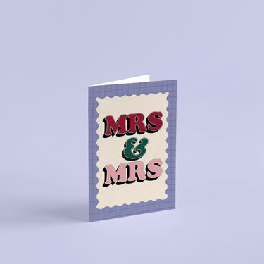 Mrs & Mrs Wedding Card