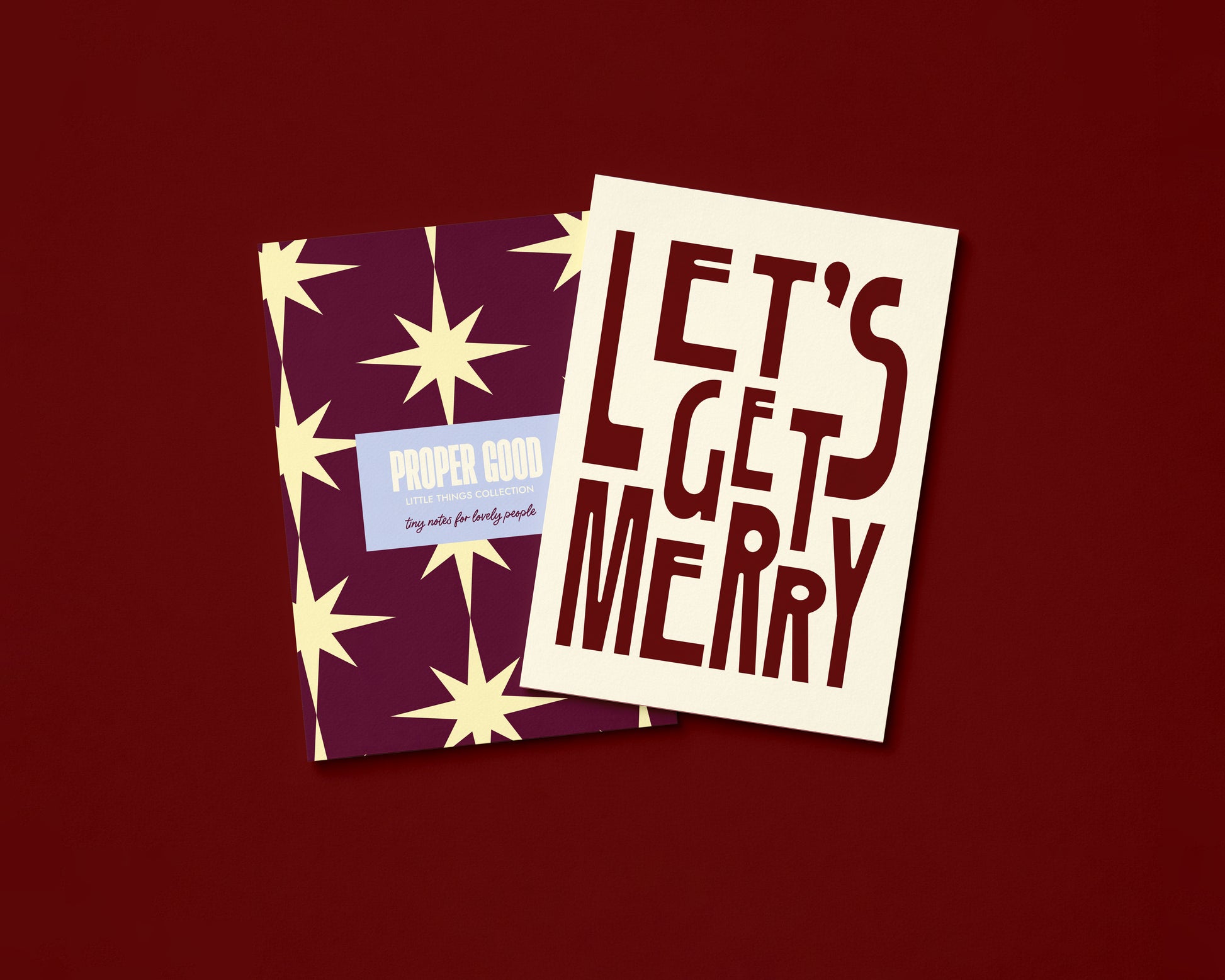 Mini Christmas Greetings Card | Let's Get Merry