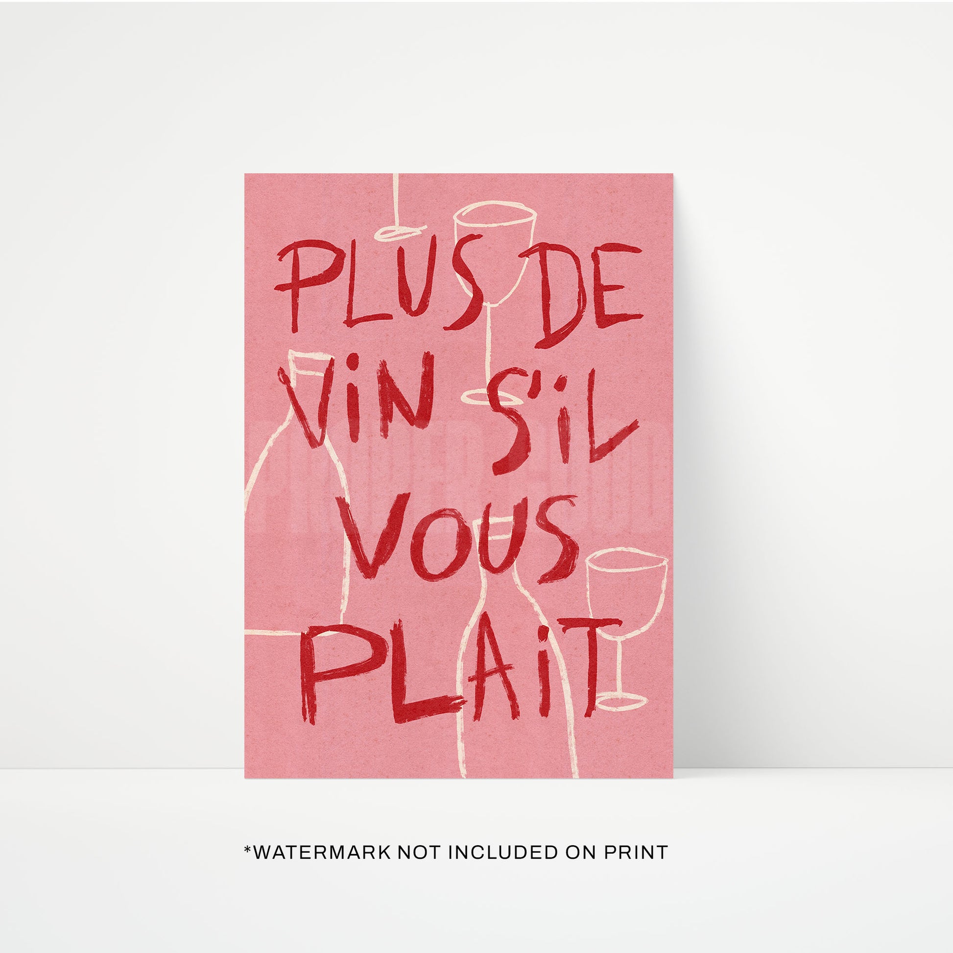 More Wine Please French Print | STUDIO SALE