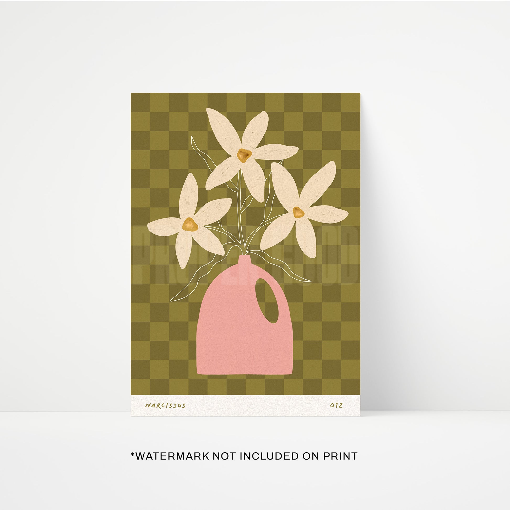 Narcissus December Birth Flower Print