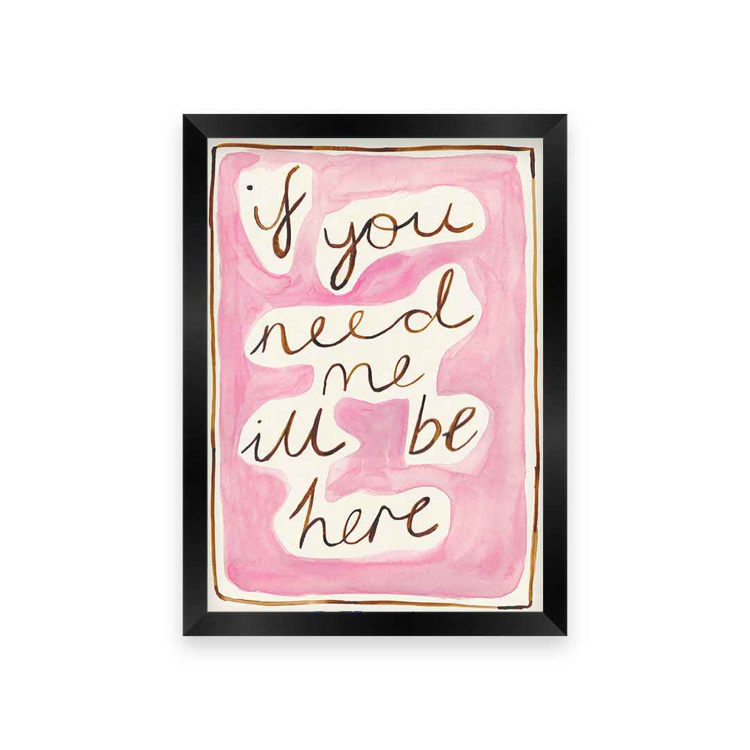 Bedroom Quote Hand Painted Print