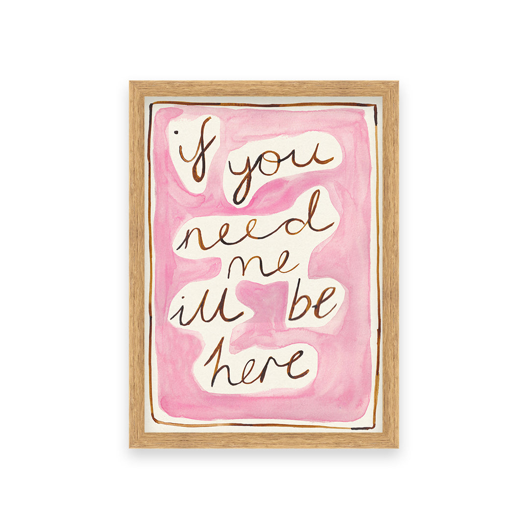 Bedroom Quote Hand Painted Print