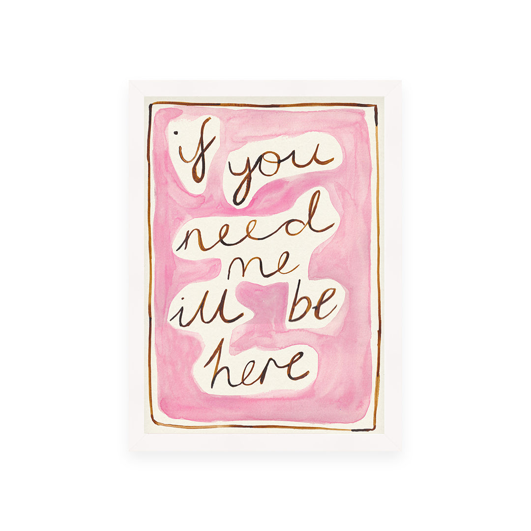 Bedroom Quote Hand Painted Print