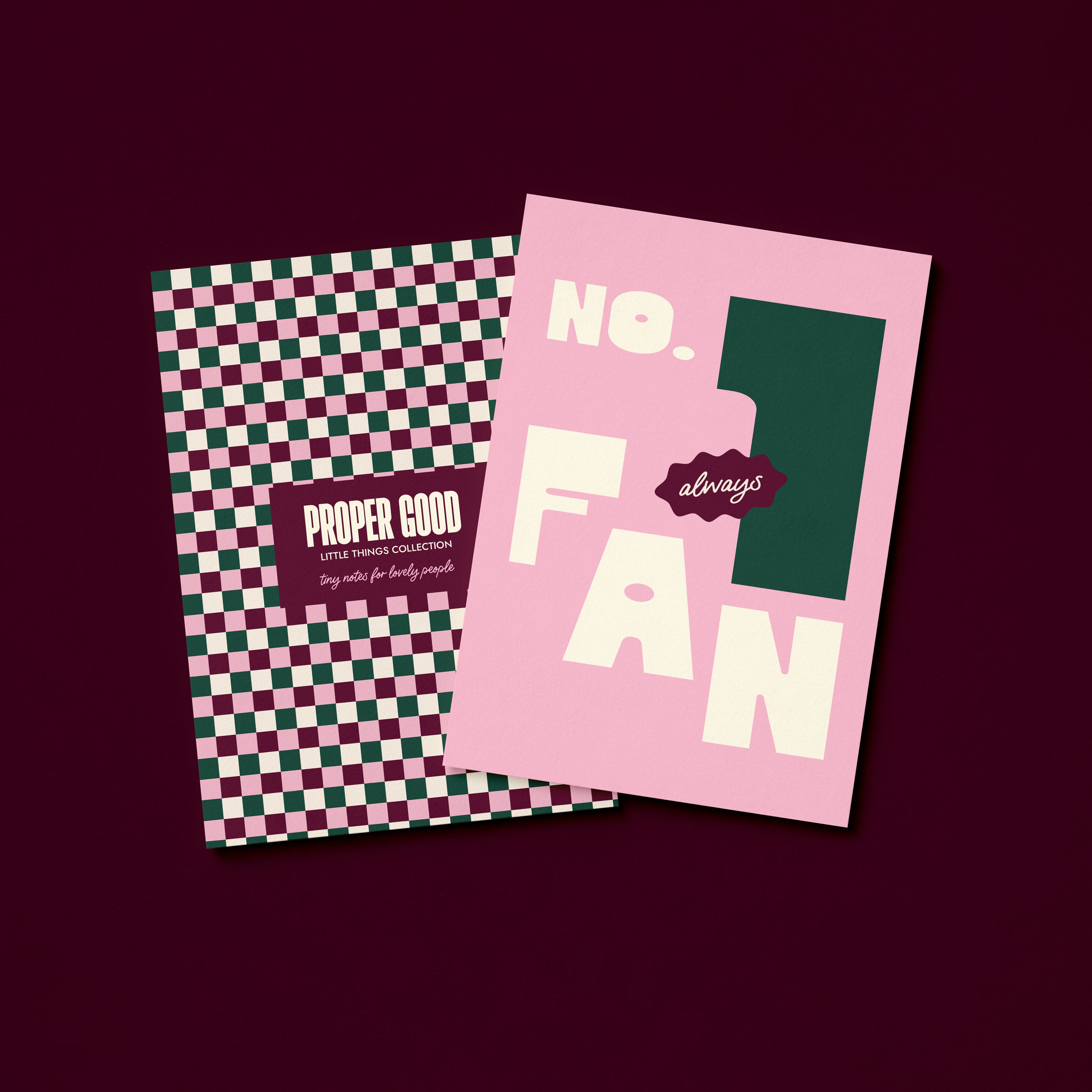 Mini Friendship Greetings Card | No.1 Fan