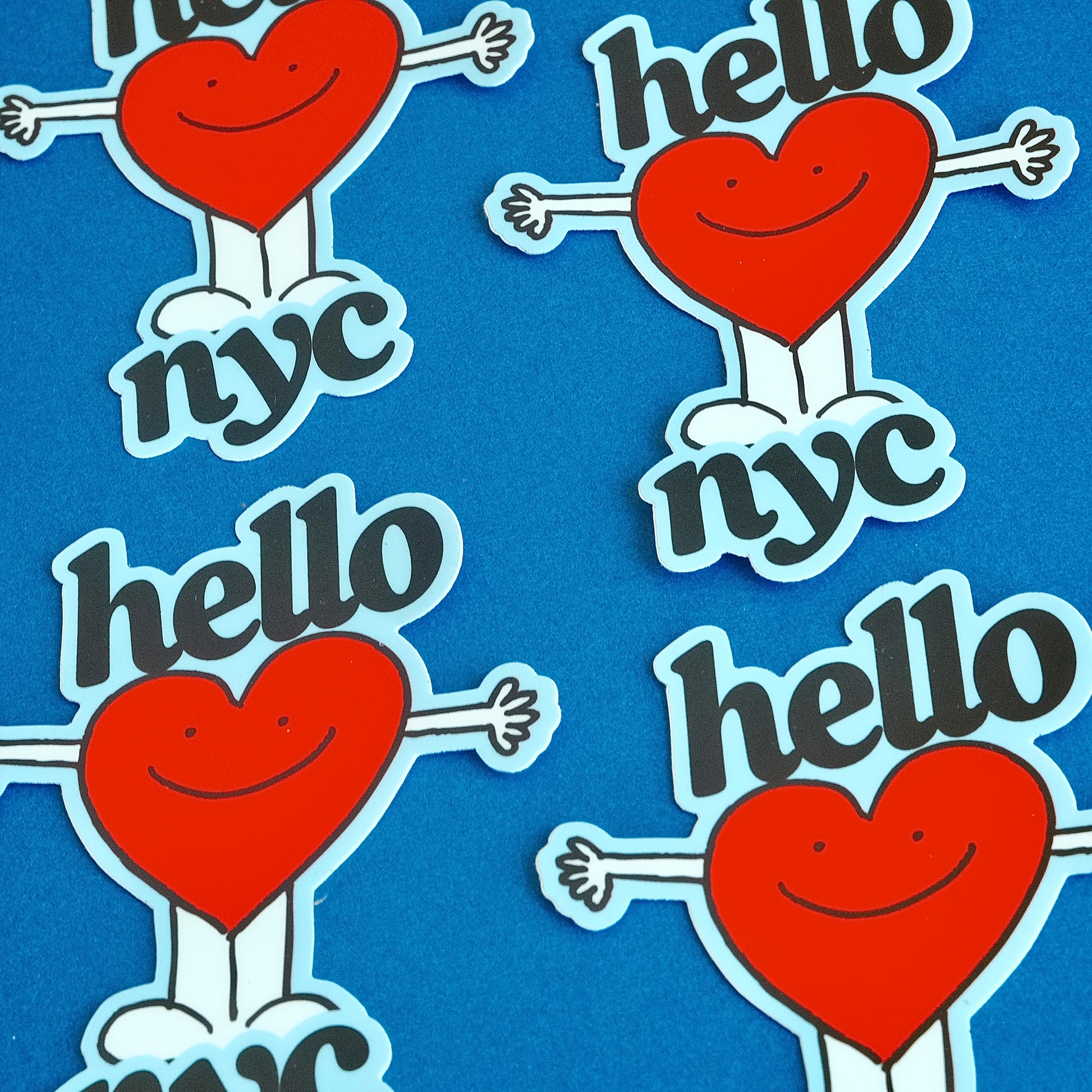 HELLO NYC WATERPROOF VINYL STICKER