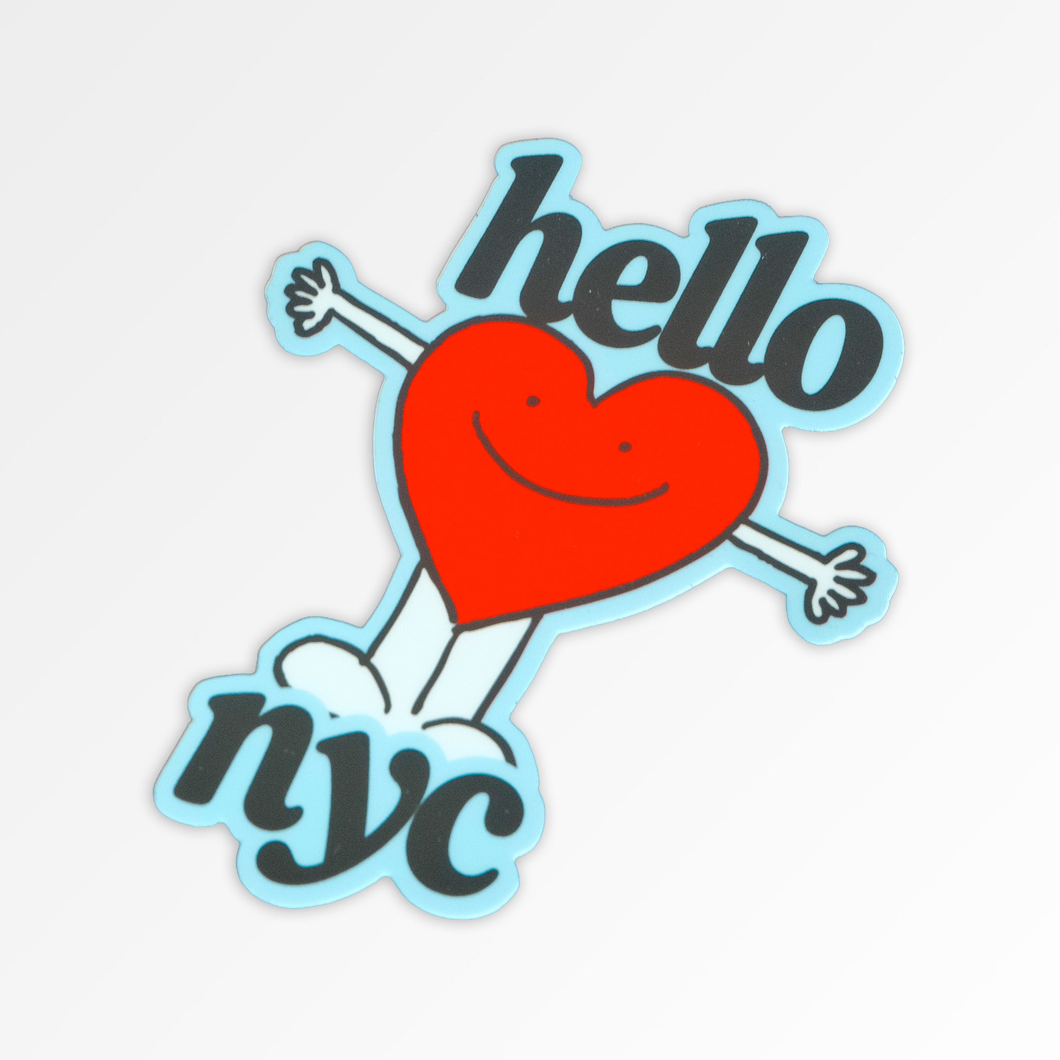 HELLO NYC WATERPROOF VINYL STICKER