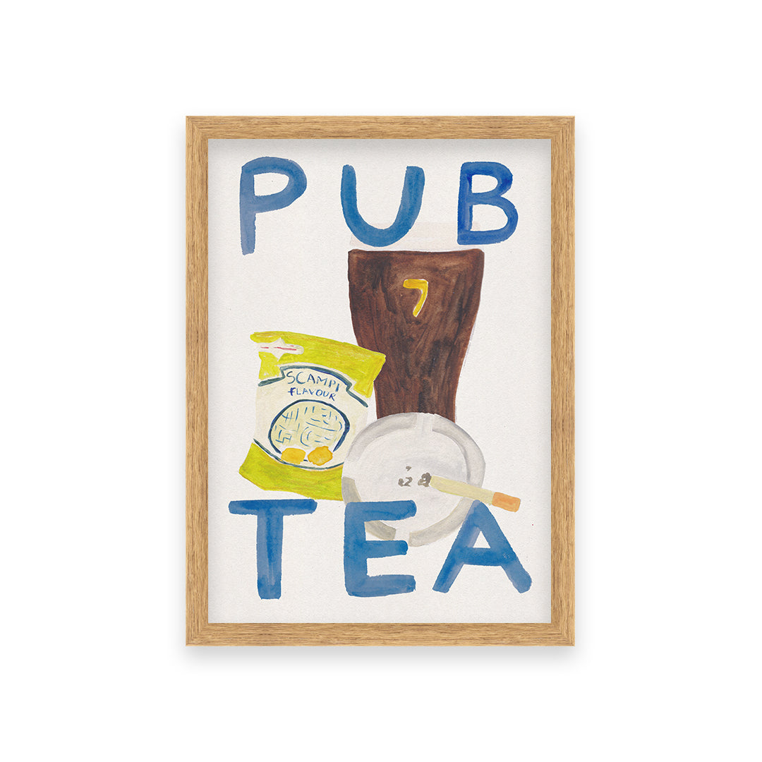 Pub Tea Guinness Cigarette Art Print