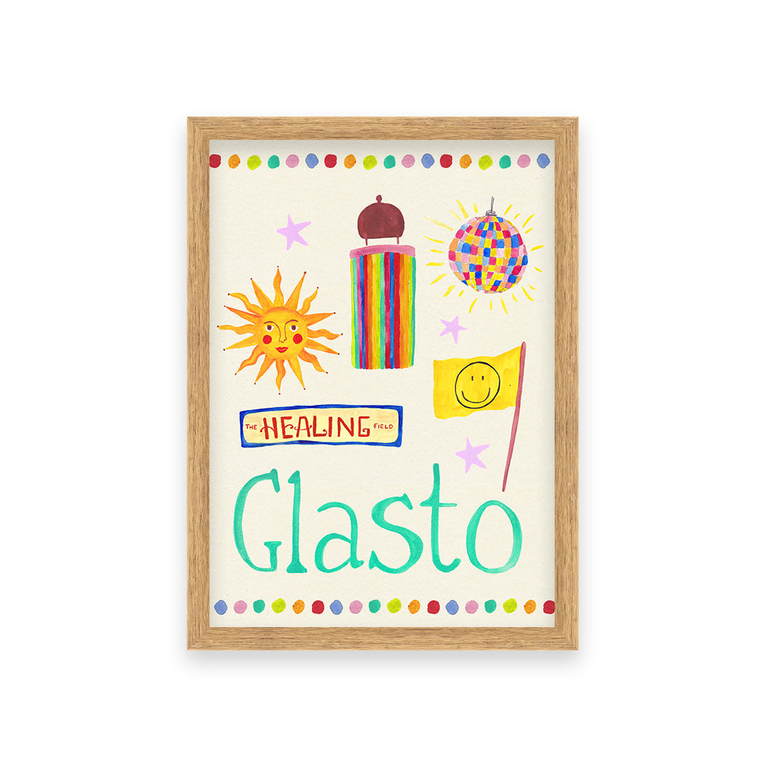 Glasto Trinket Hand Painted Print