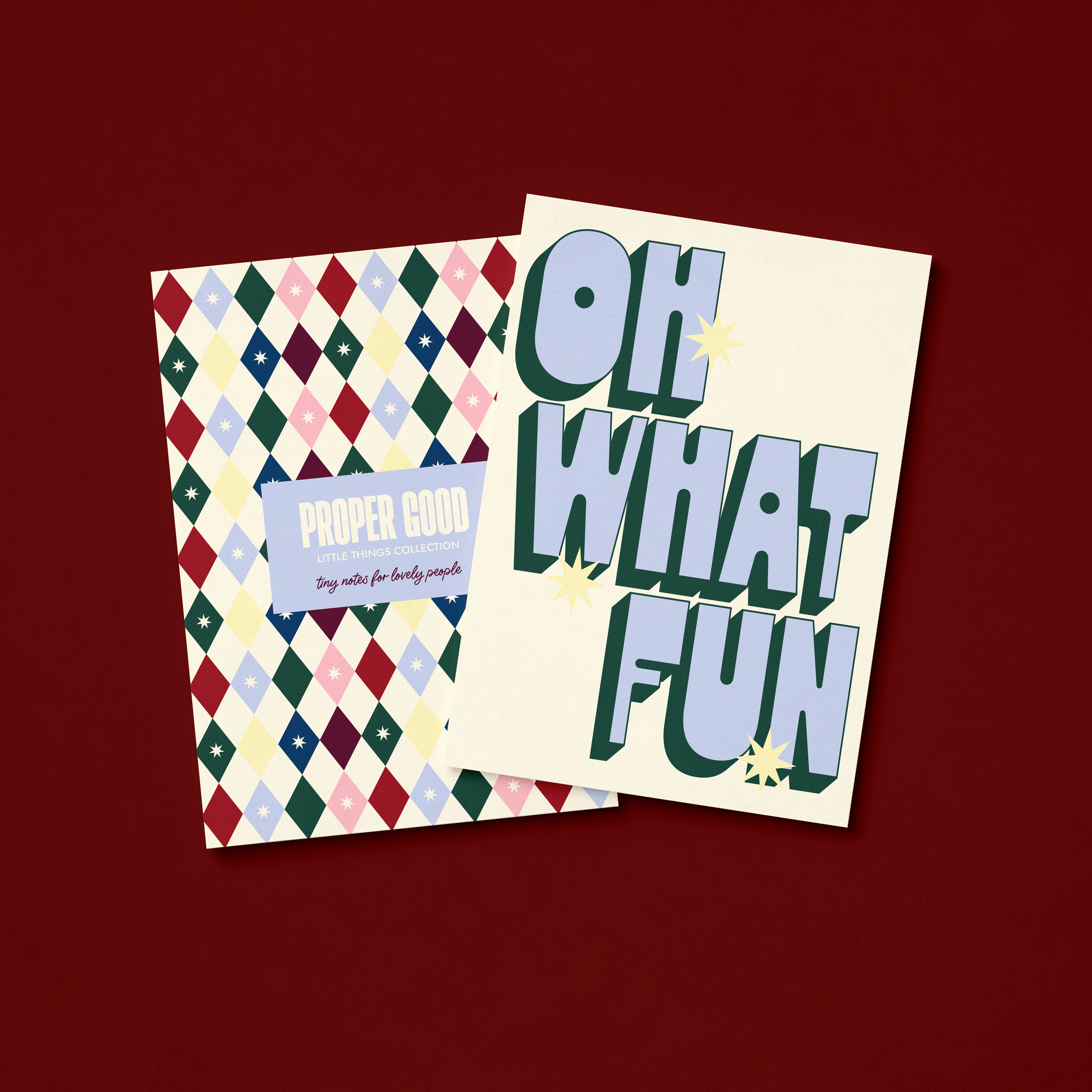 Mini Christmas Greetings Card | Oh What Fun!