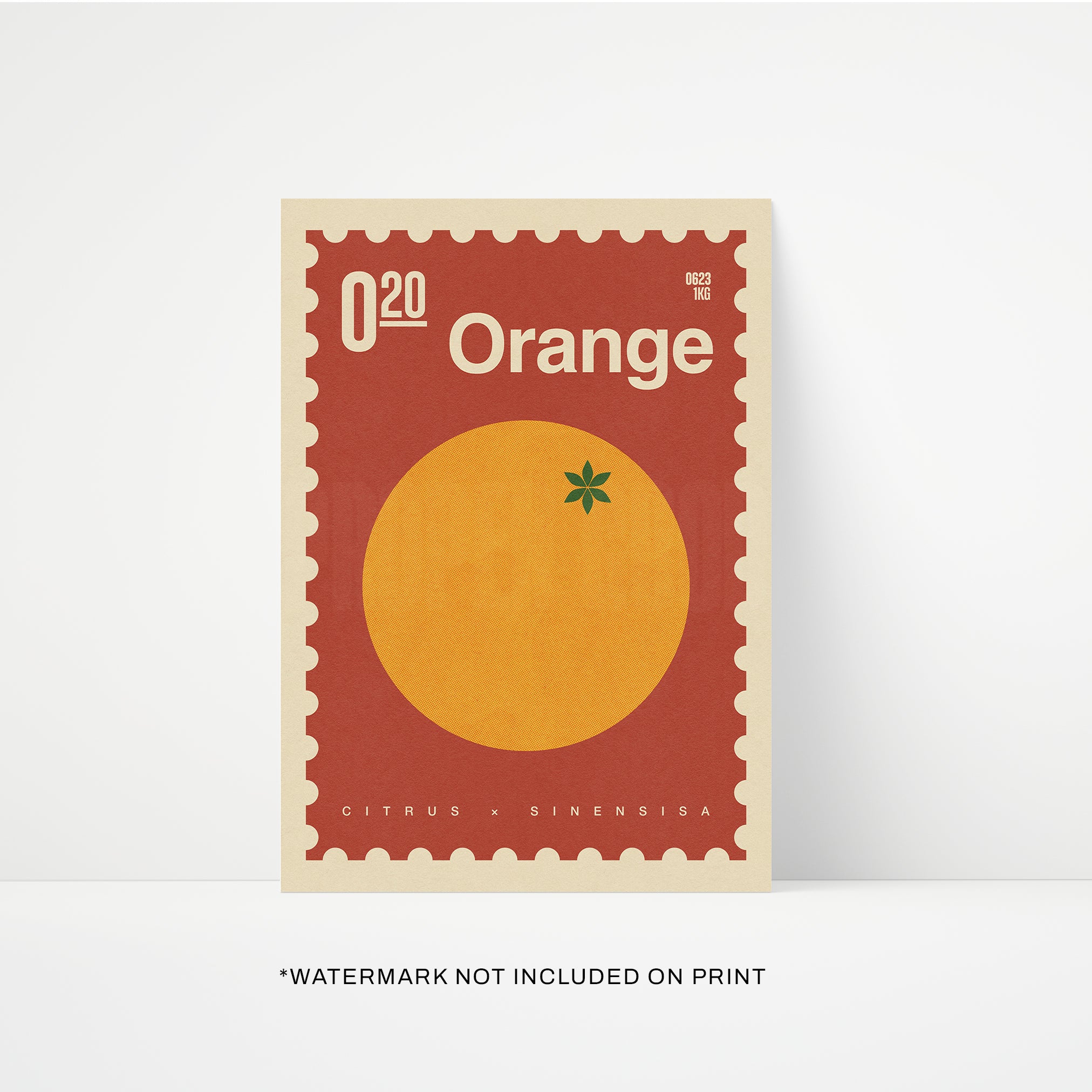 Orange Print