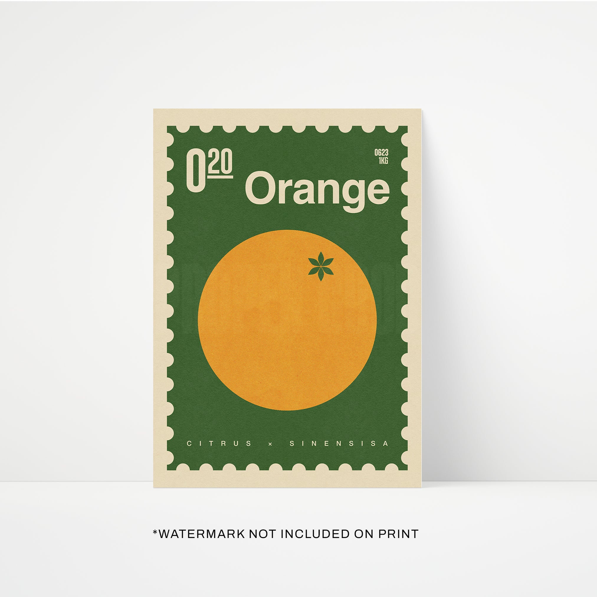 Orange Print