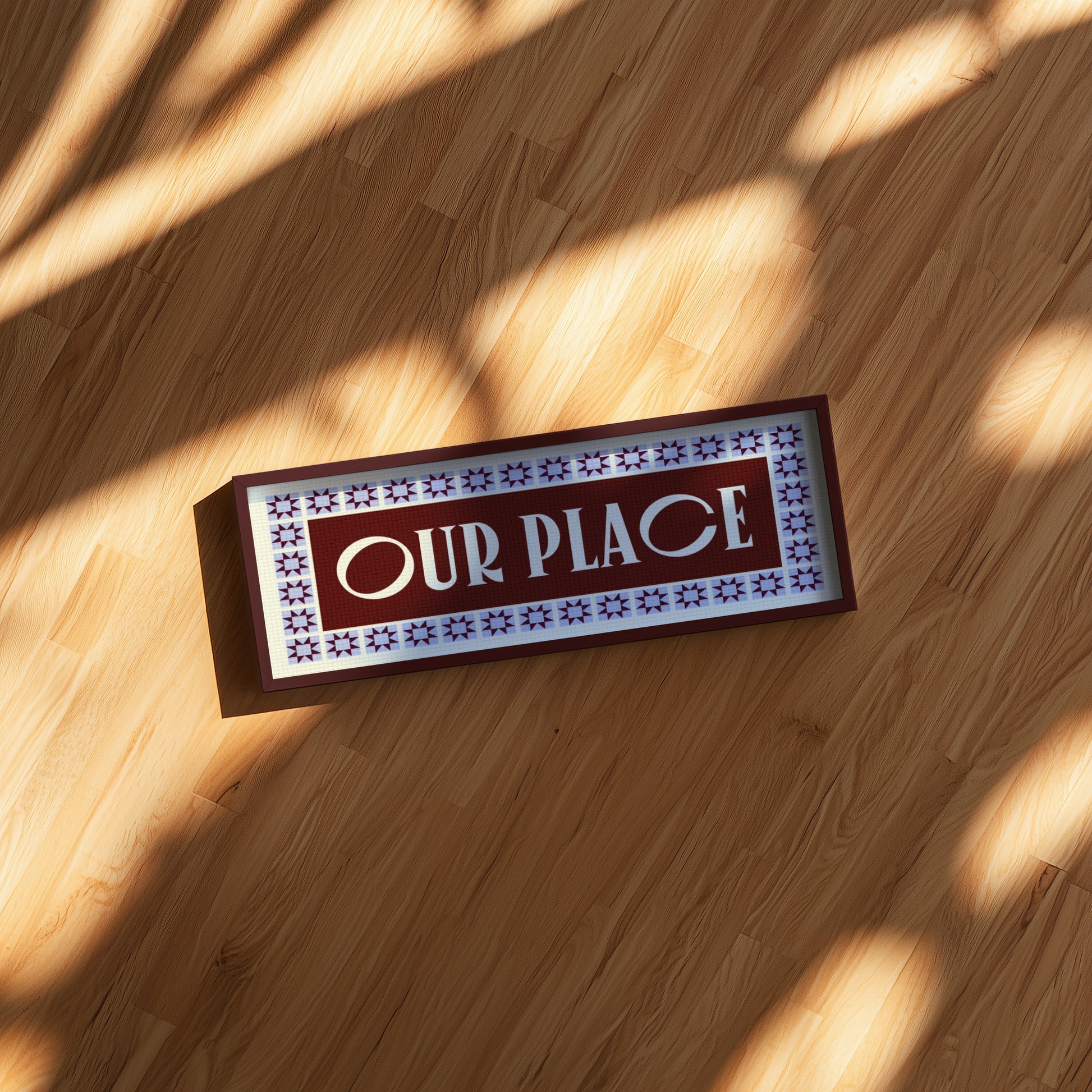 Our Place Panoramic Framed Print
