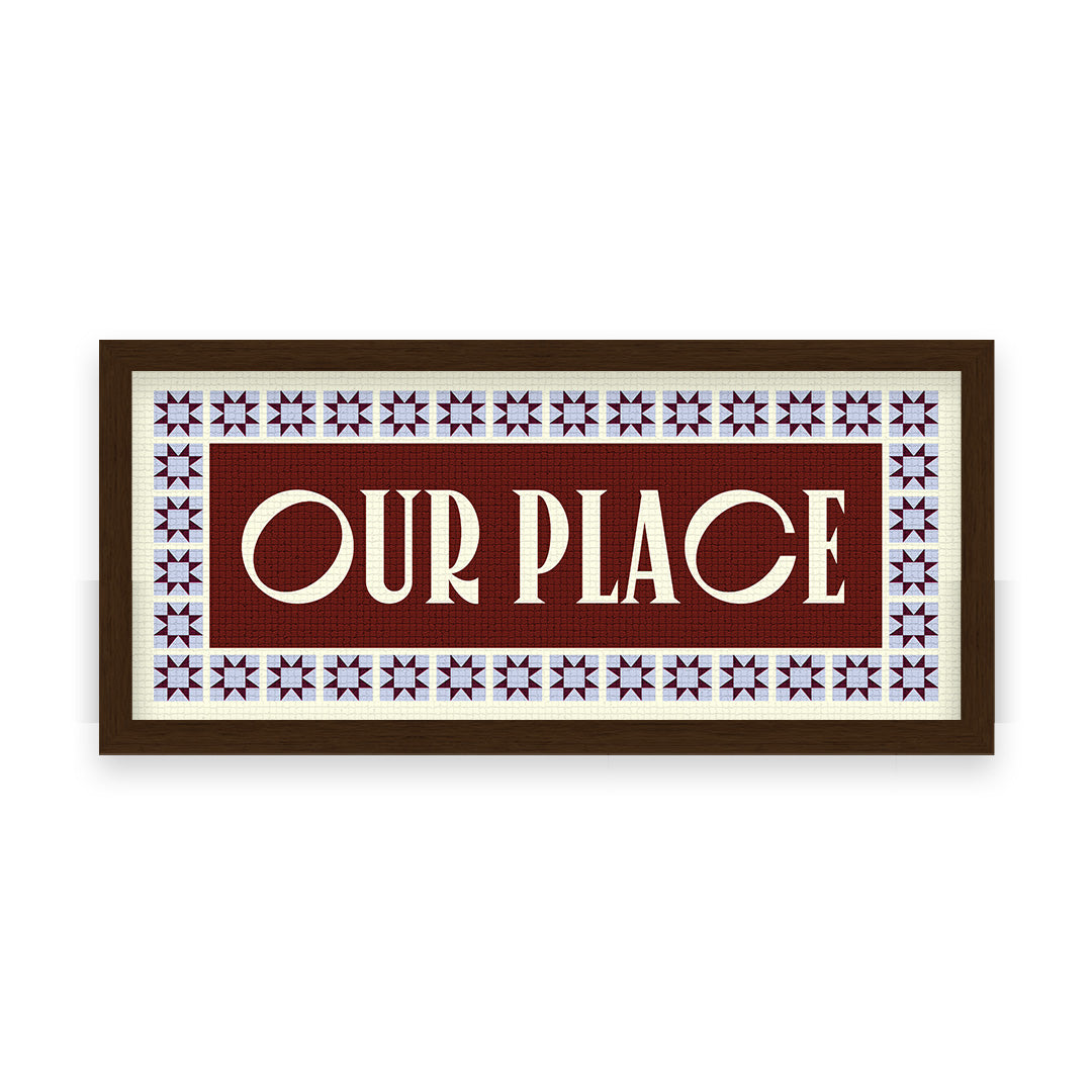 Our Place Panoramic Framed Print