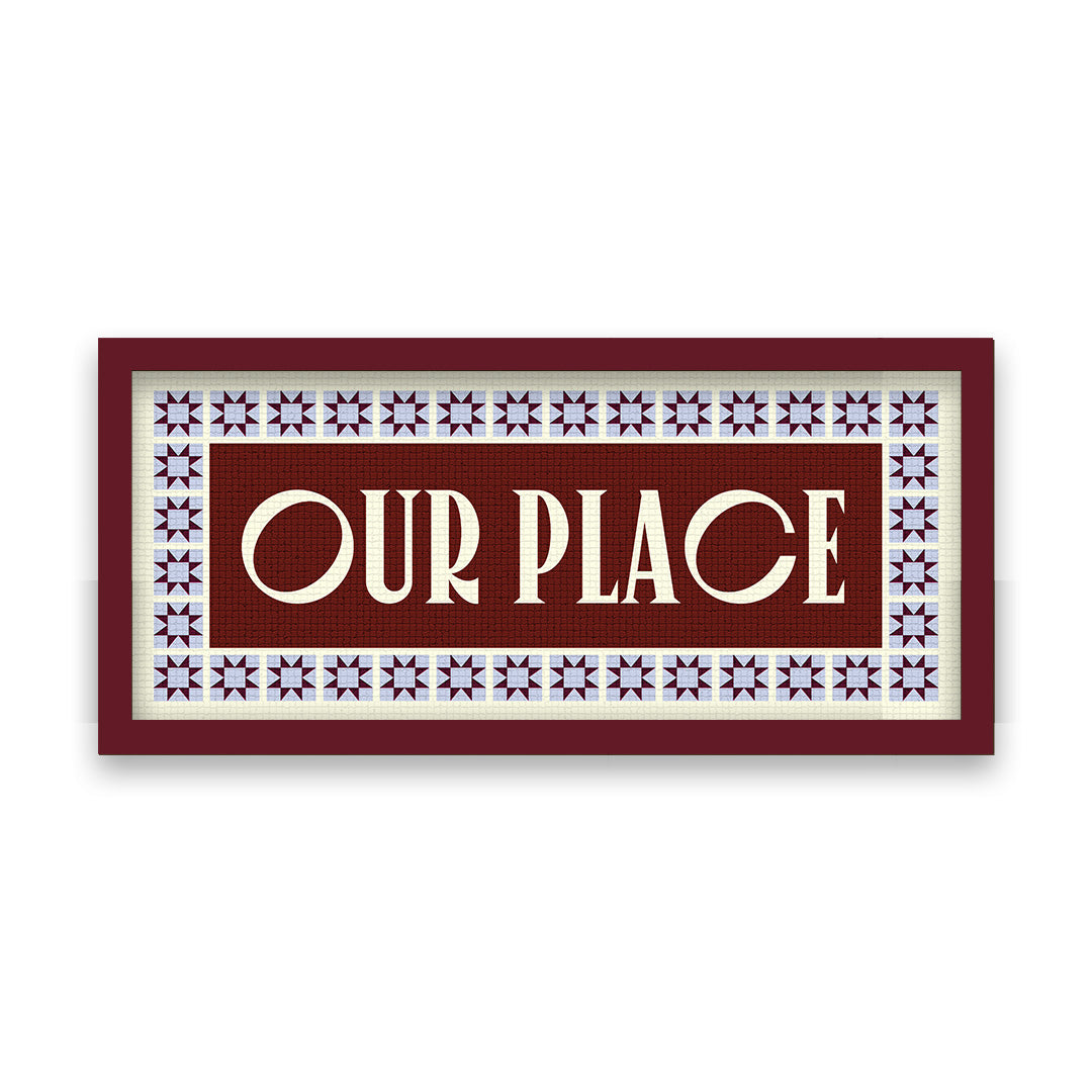 Our Place Panoramic Framed Print