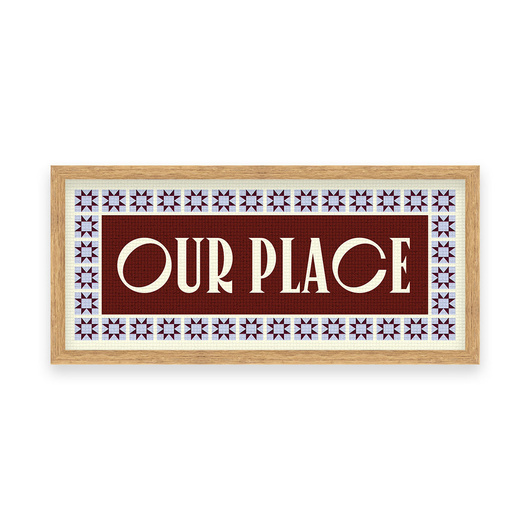 Our Place Panoramic Framed Print