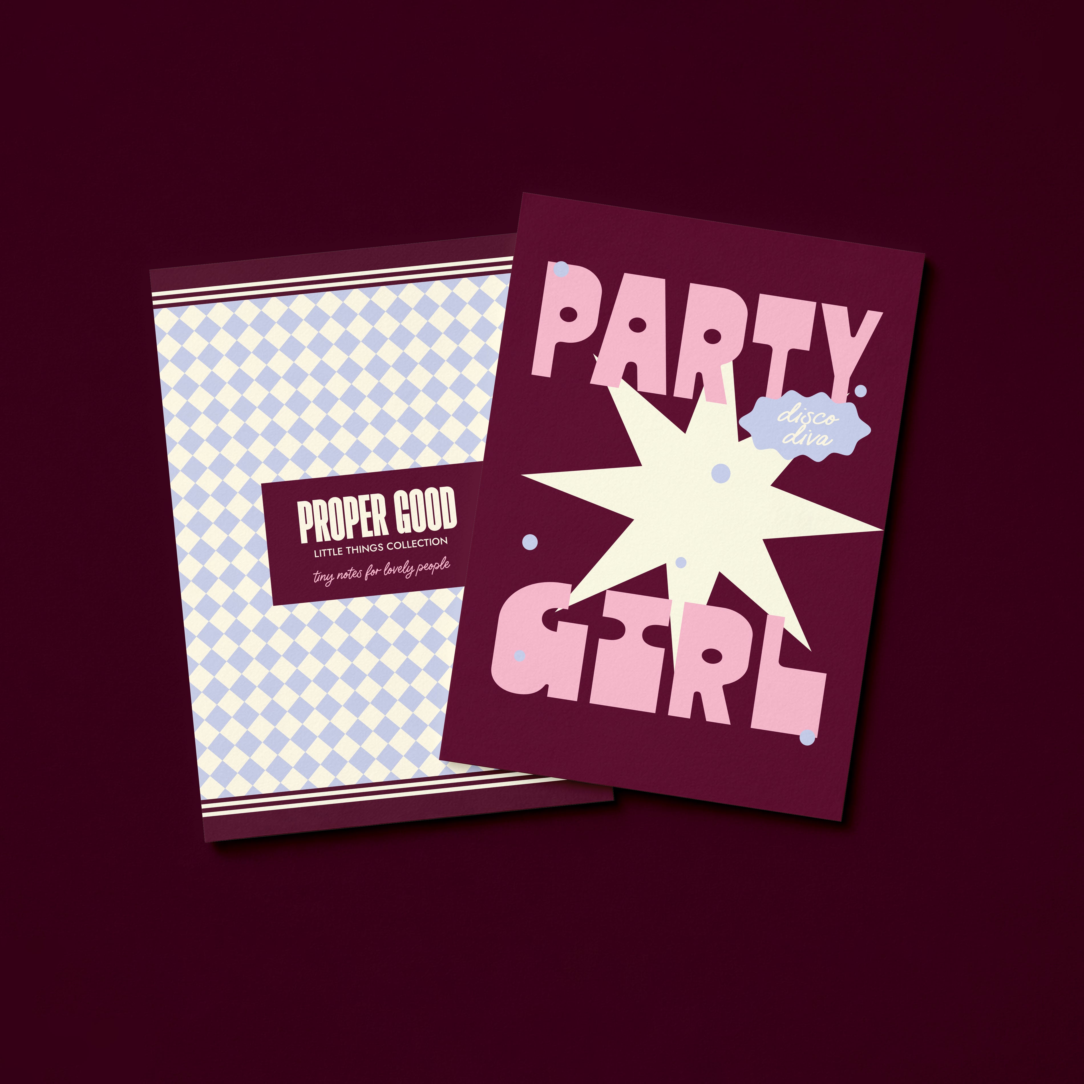 Mini Friendship Greetings Card | Party Girl