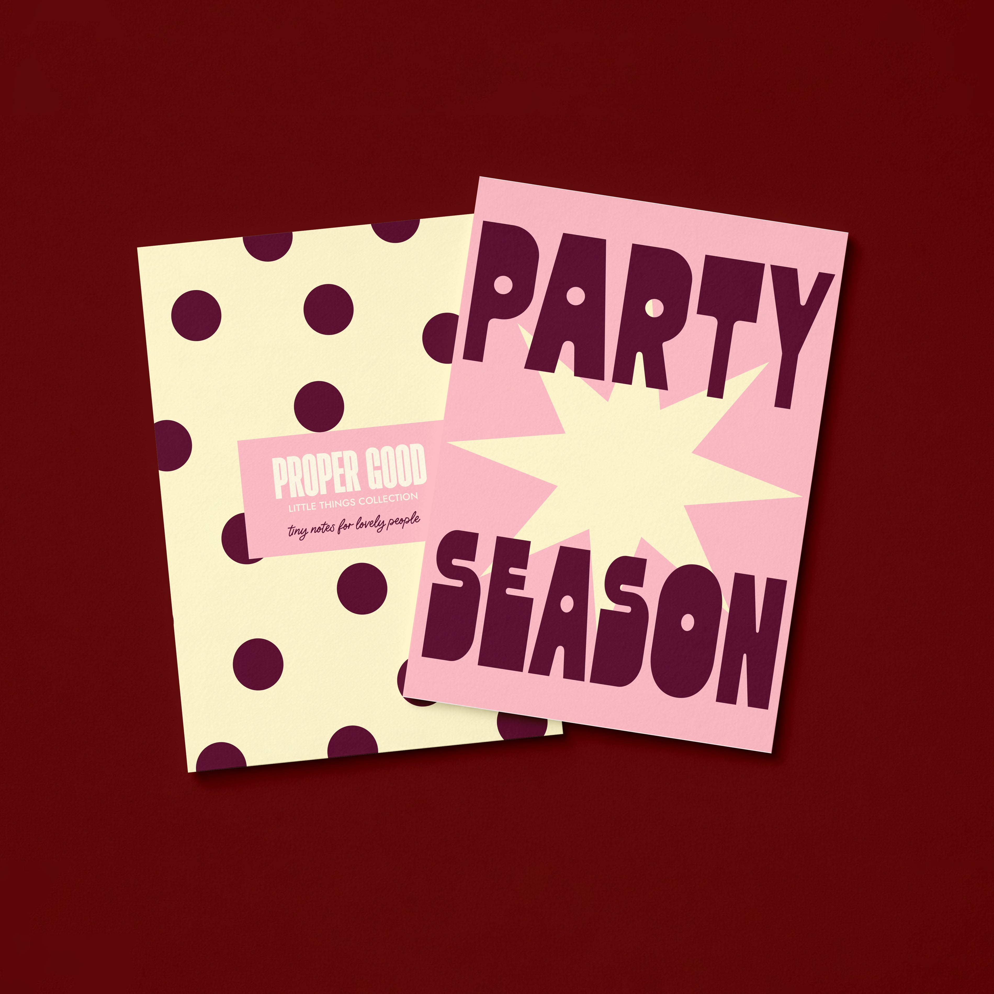 Mini Christmas Greetings Card | Party Season