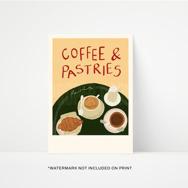 Coffee & Pastries in Paris Print