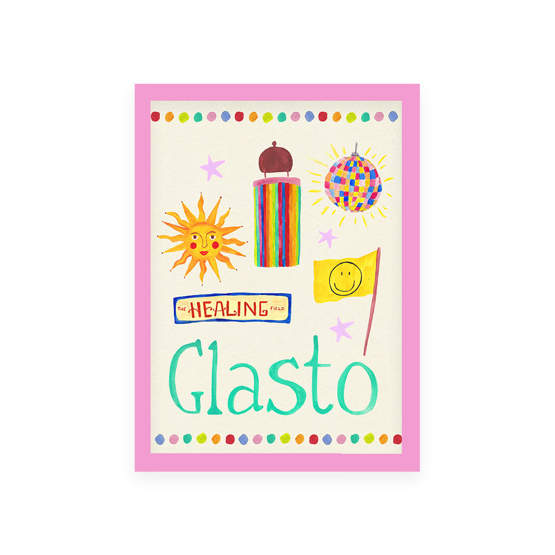 Glasto Trinket Hand Painted Print